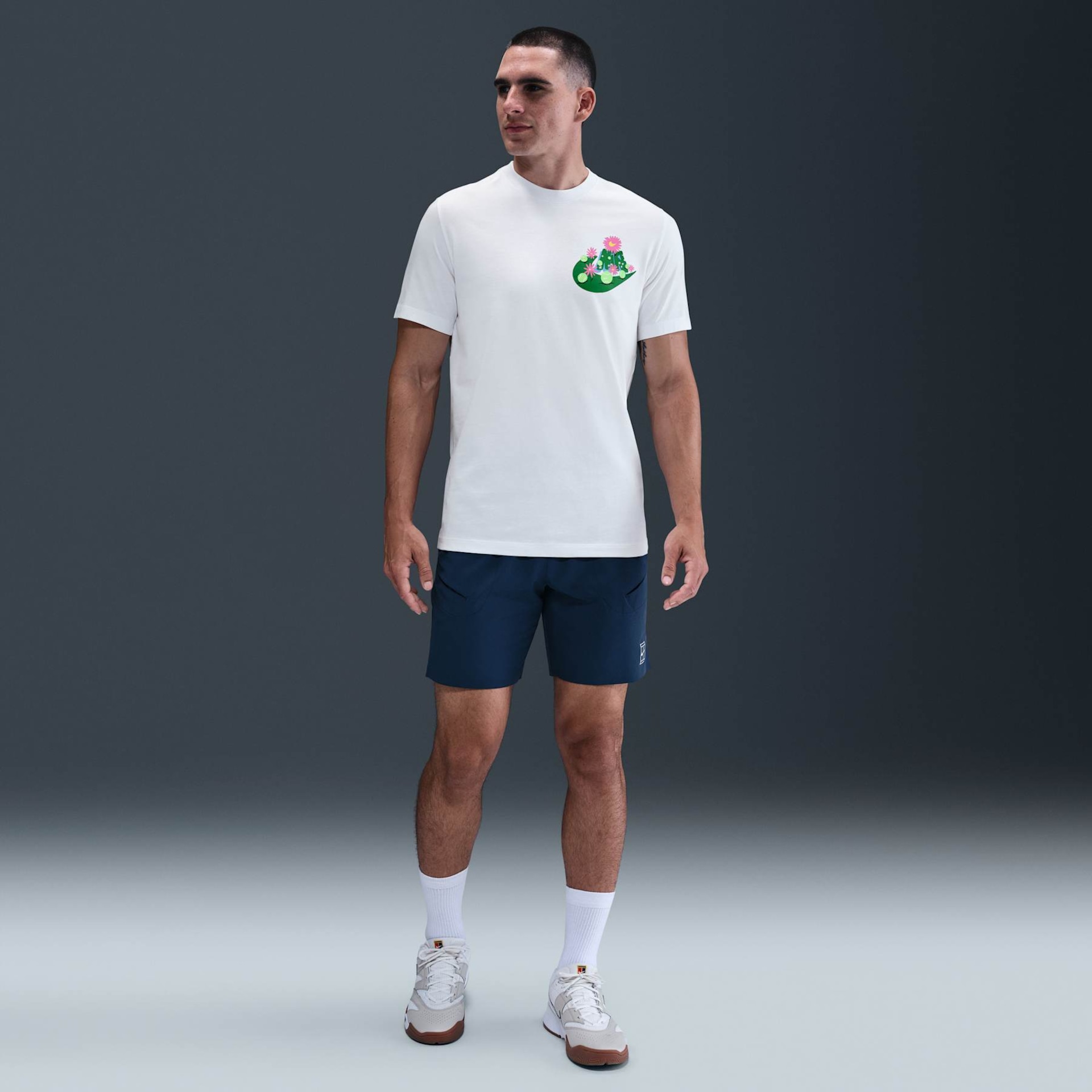 Camiseta Nike Court OC Masculina - Foto 4
