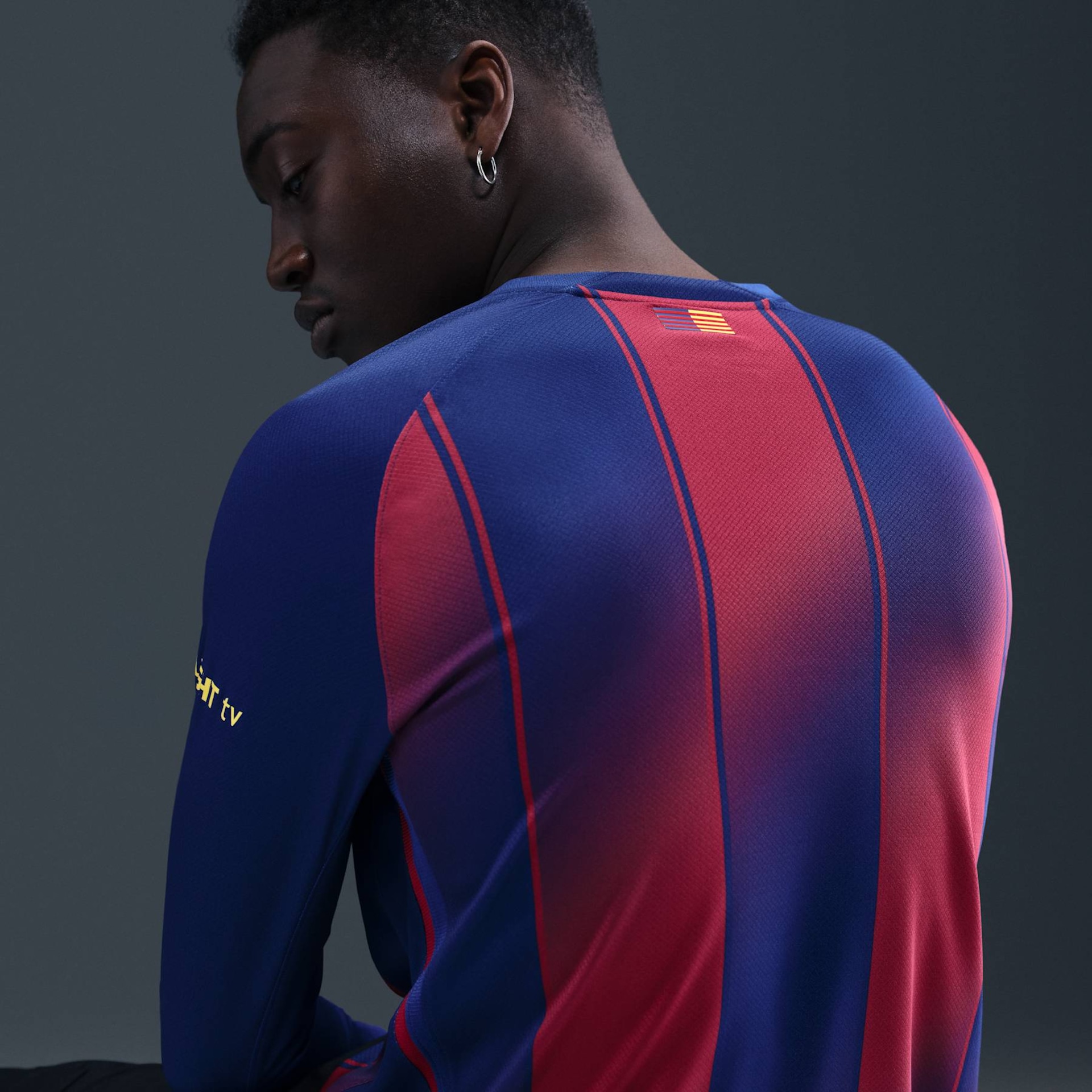 Camisa Barcelona Manga Longa Nike I 2025/26 Torcedor Pro Masculina - Foto 2