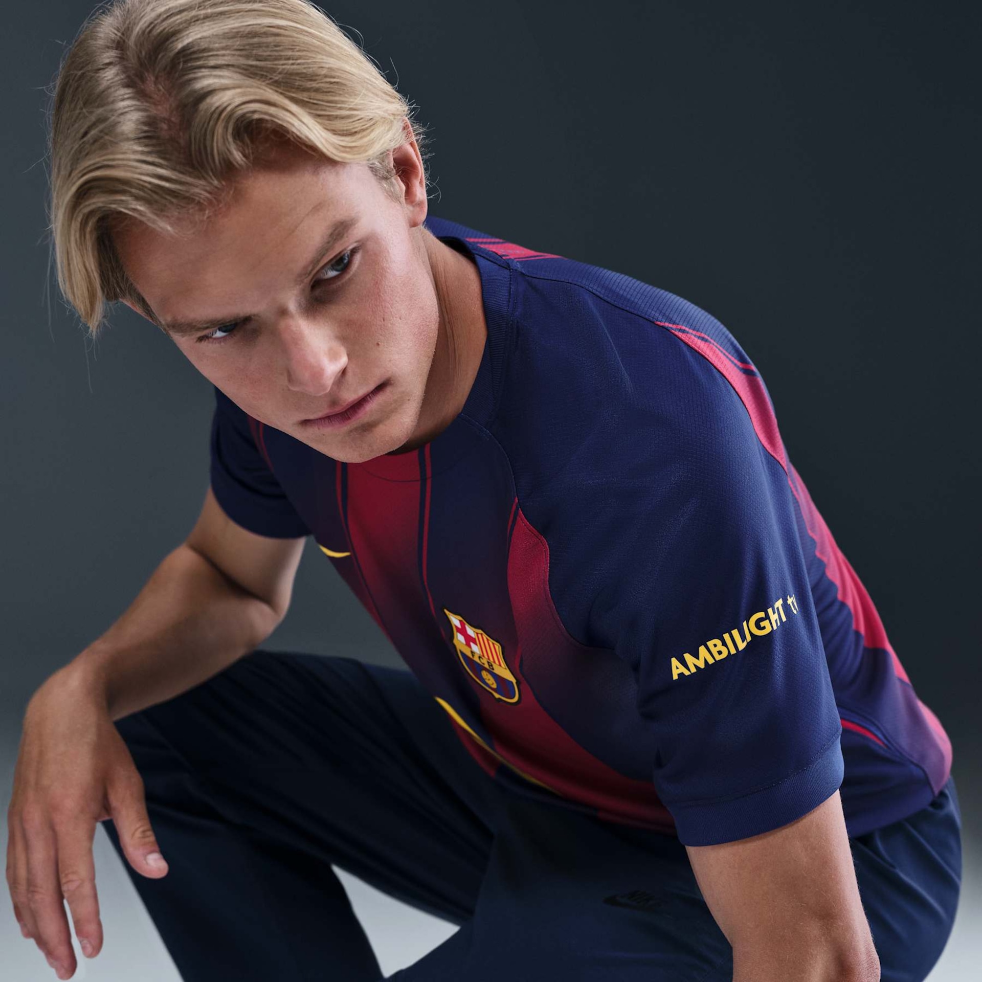 Camisa Barcelona Nike I 2025/26 Torcedor Pro Masculina - Foto 3