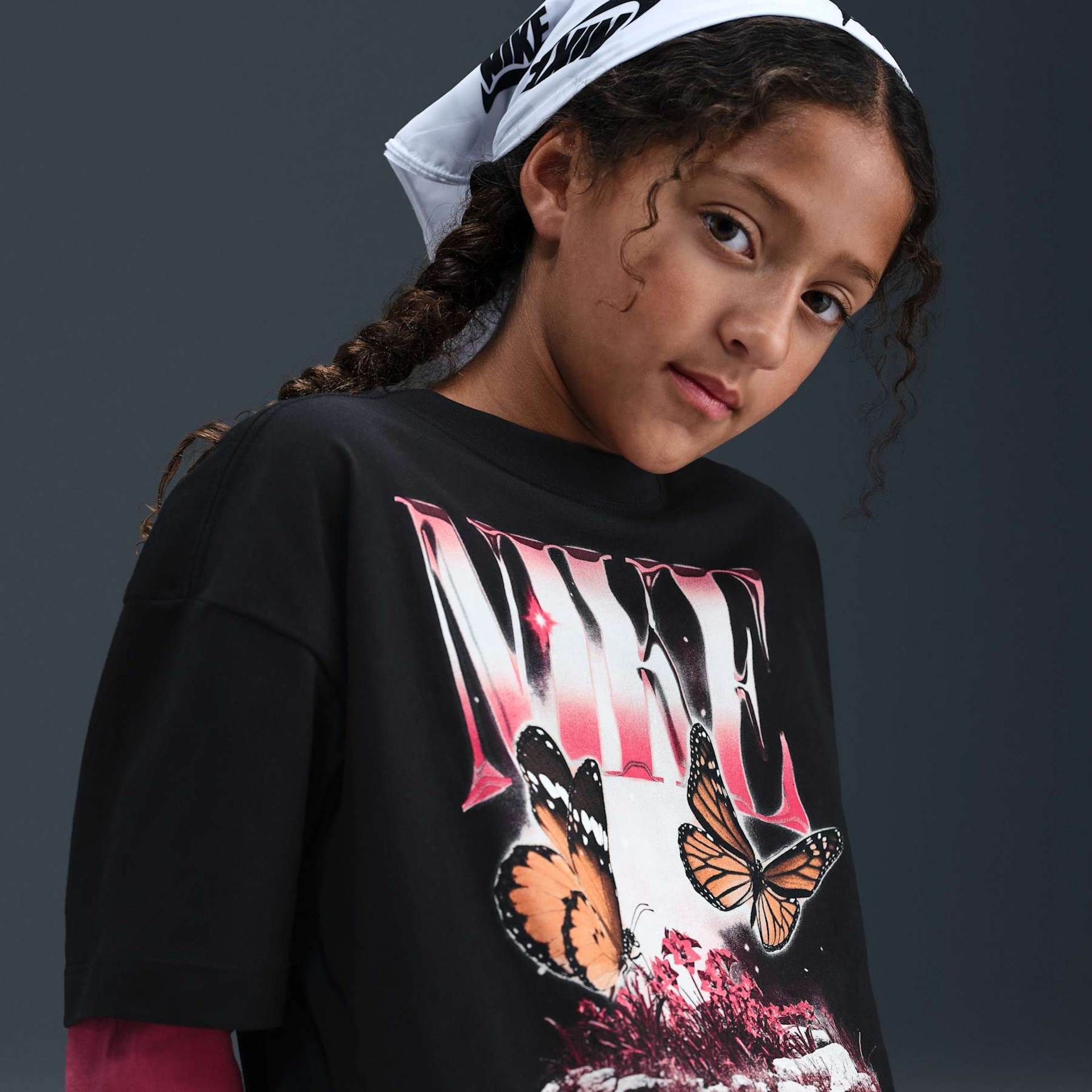 Camiseta Nike Sportswear Butterfly Oversized Infantil - Foto 3
