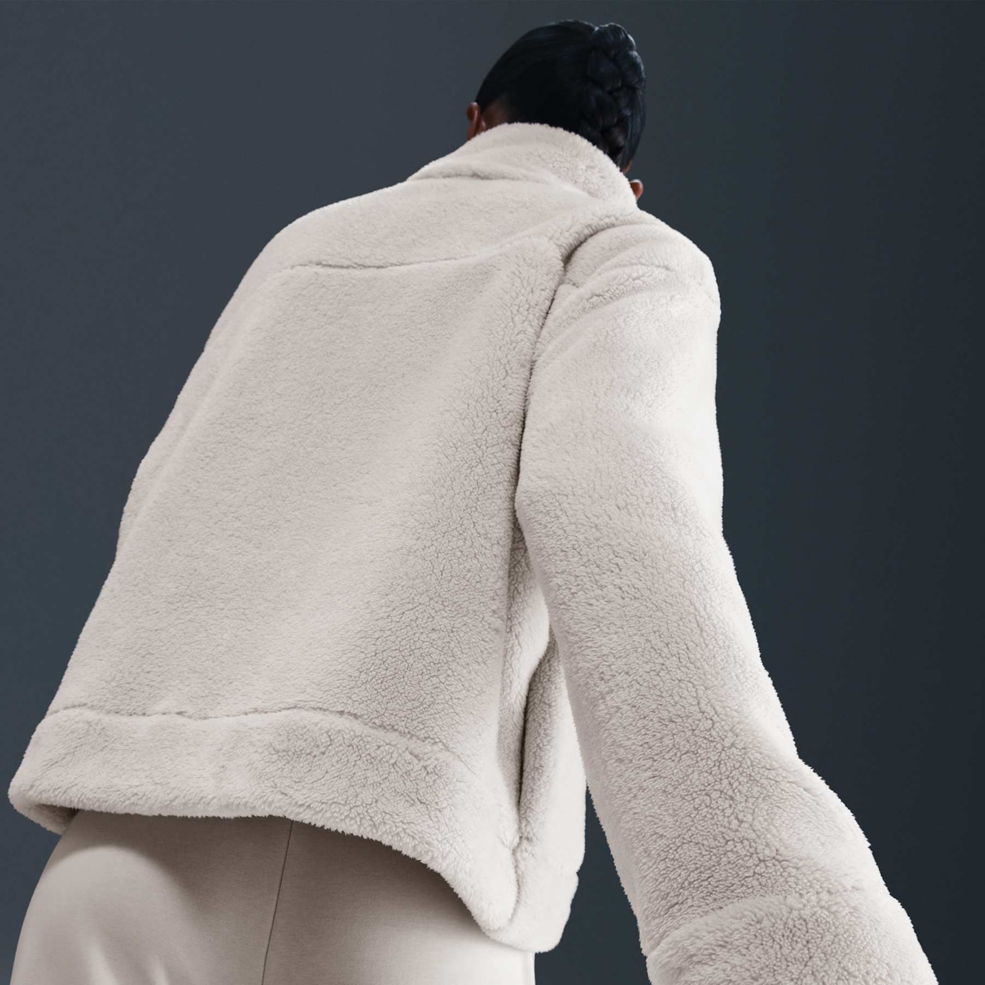 Jaqueta Nike Sportswear Essential Sherpa Oversized Feminina - Foto 2