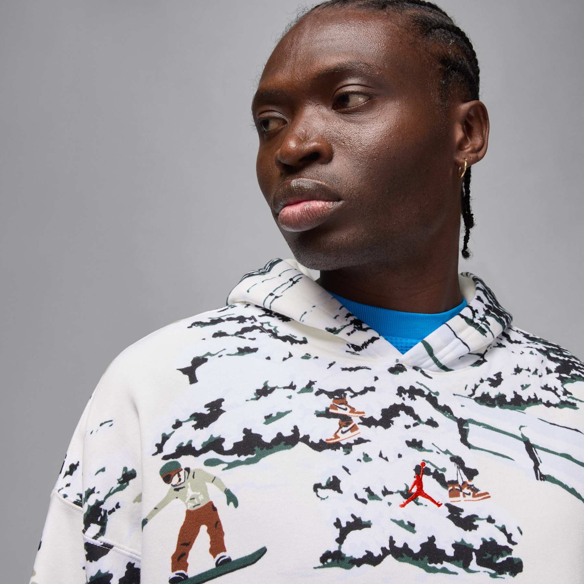 Blusão Jordan Brooklyn Holiday AOP Masculino - Foto 3