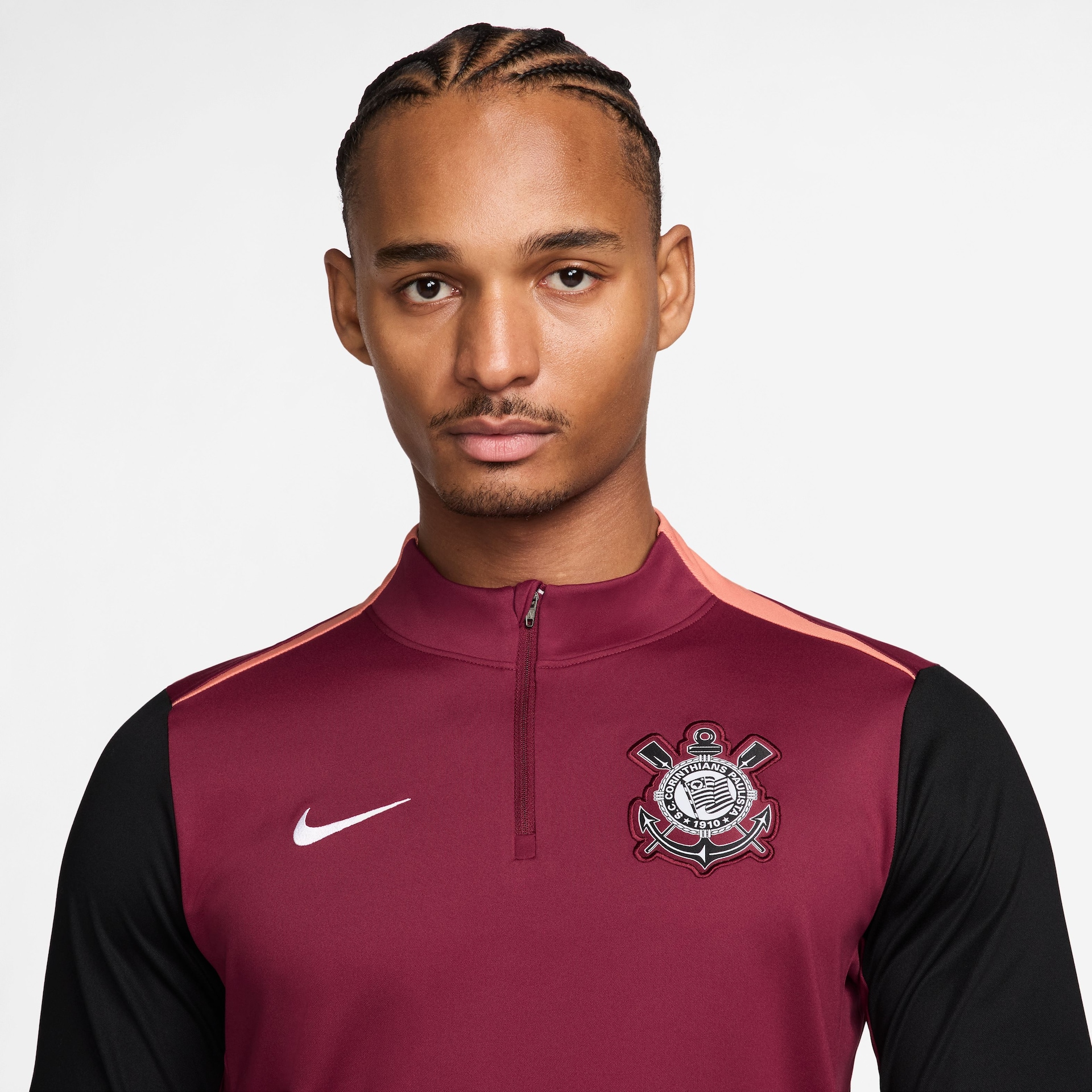 Camisa Corinthians Manga Longa Nike 2026 Treino Masculina - Foto 2