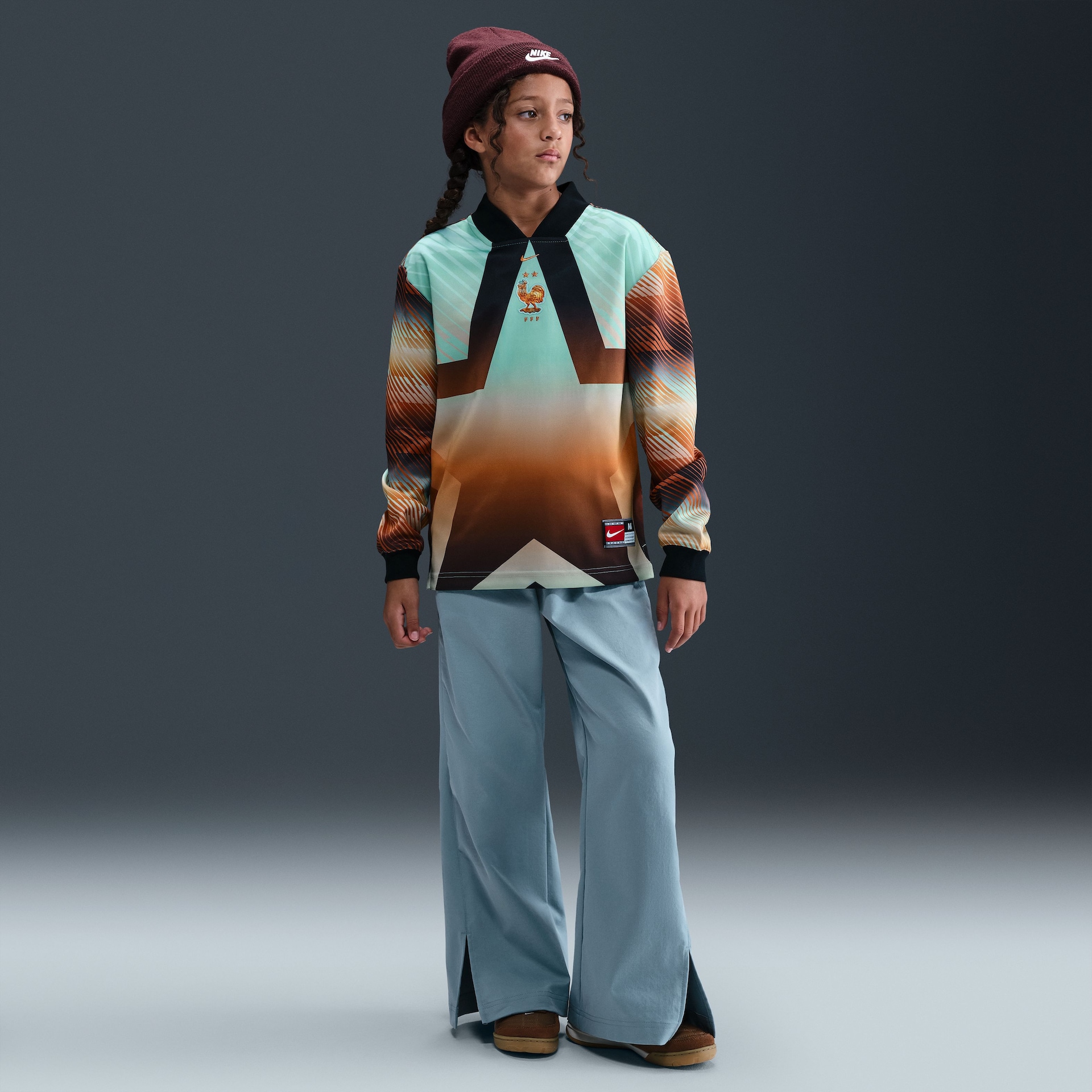 Camisa de Goleiro França Manga Longa 2025/26 Nike Infantil - Foto 3