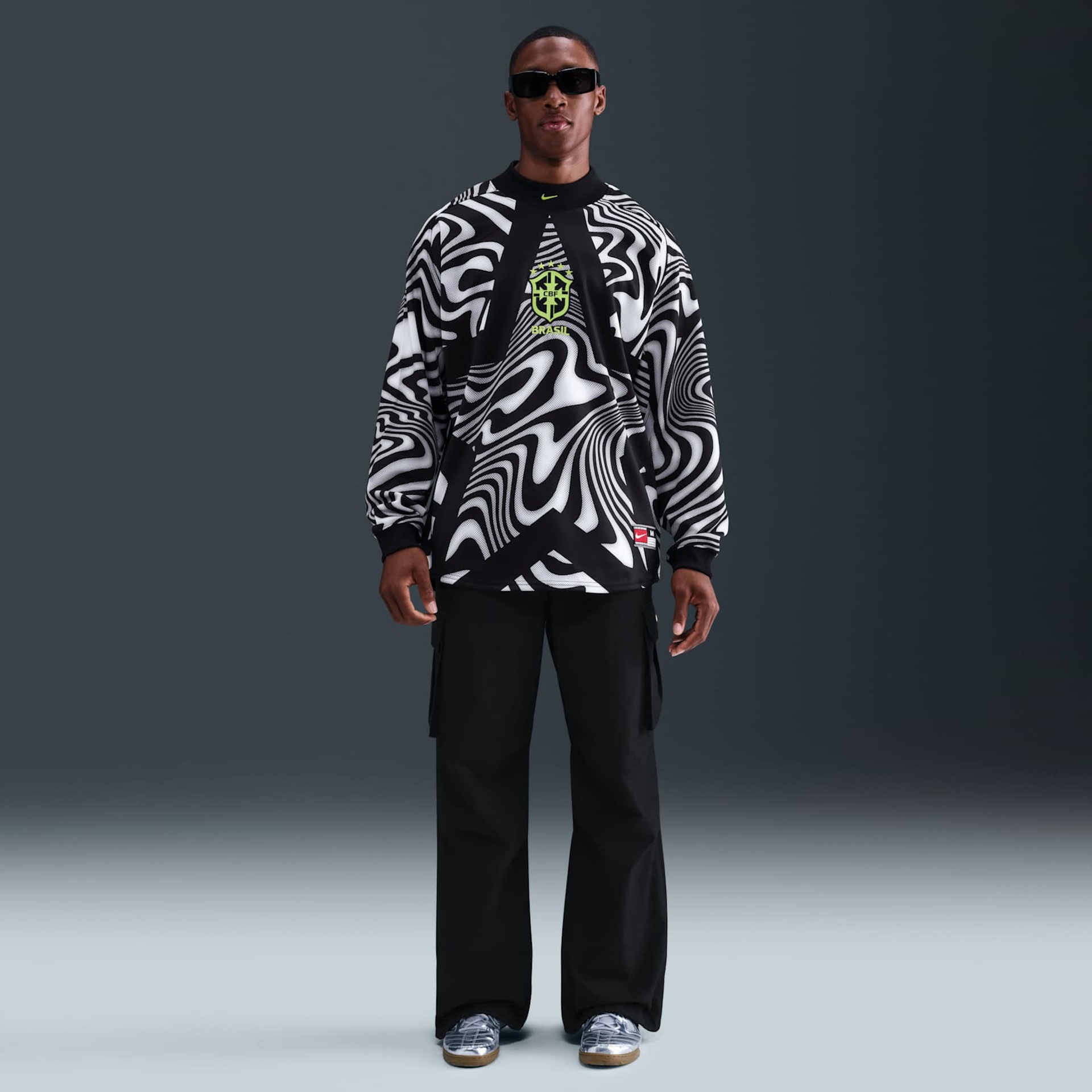 Camisa de Goleiro Brasil Manga Longa 2025/26 Nike Masculina - Foto 4