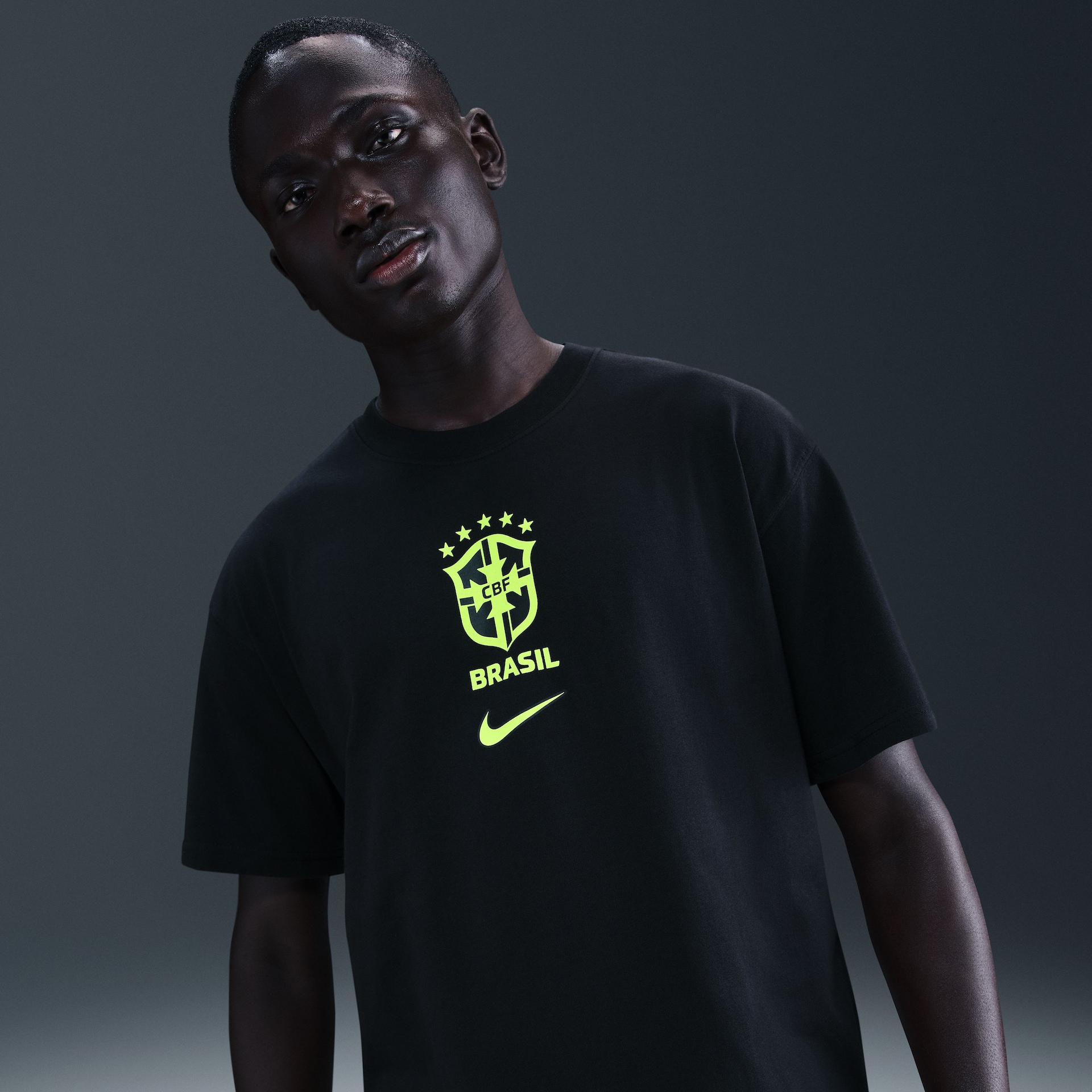 Imagem principal de Camiseta de Goleiro Brasil Nike Premium Masculina