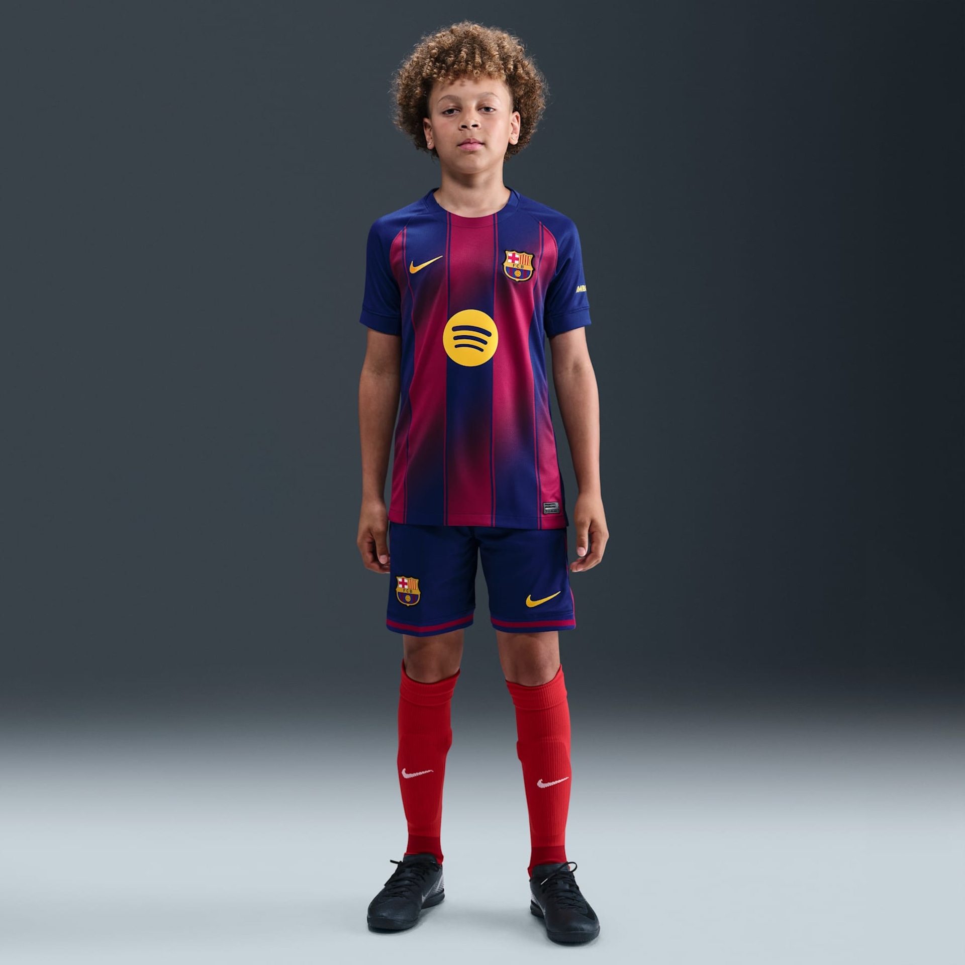 Camisa Barcelona Nike I 2025/26 Torcedor Pro Infantil - Foto 4