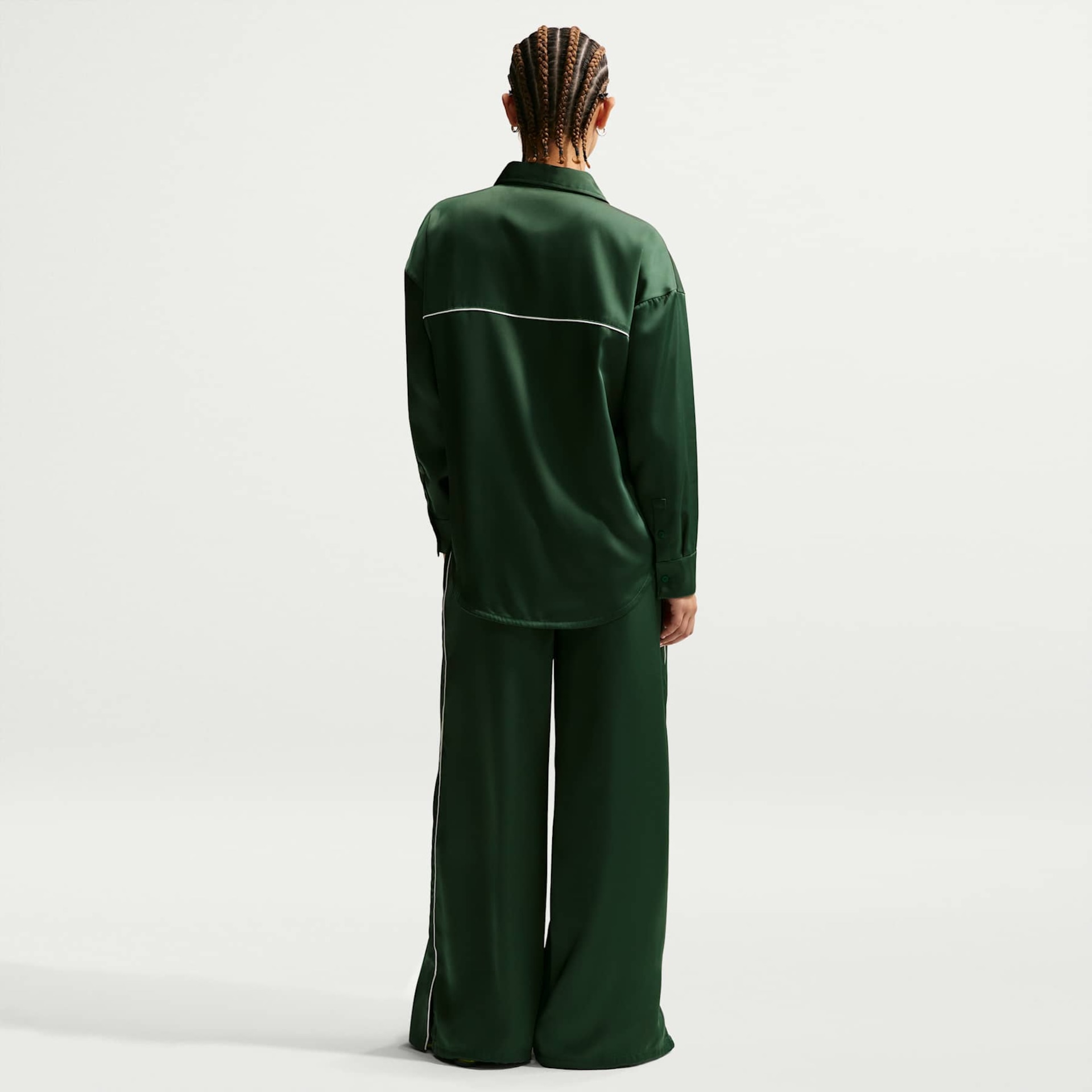 Camisa Nike Sportswear Woven Manga Longa Feminina - Foto 5