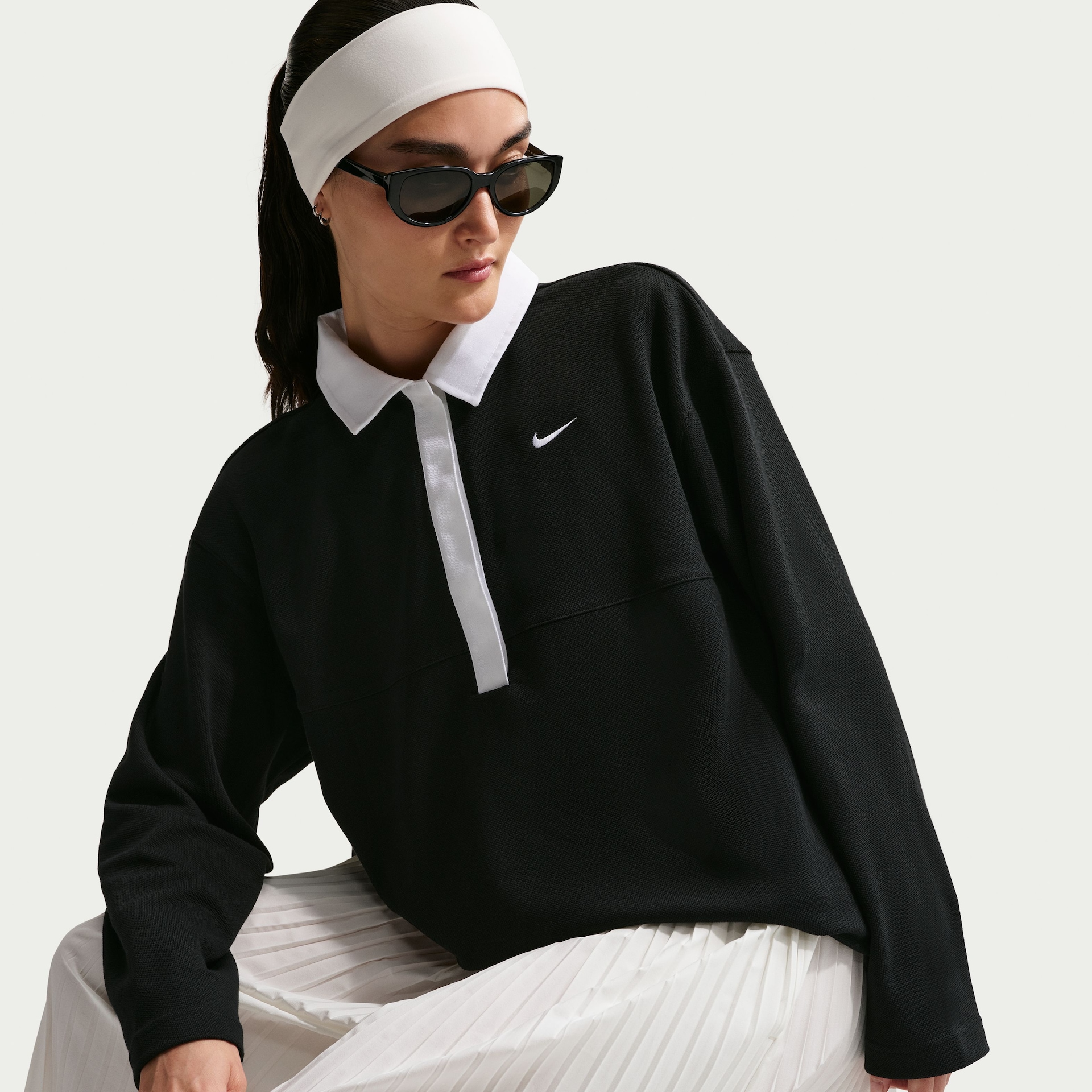 Camisa Polo Nike Sportswear Street Essentials Oversized Feminina - Foto 5