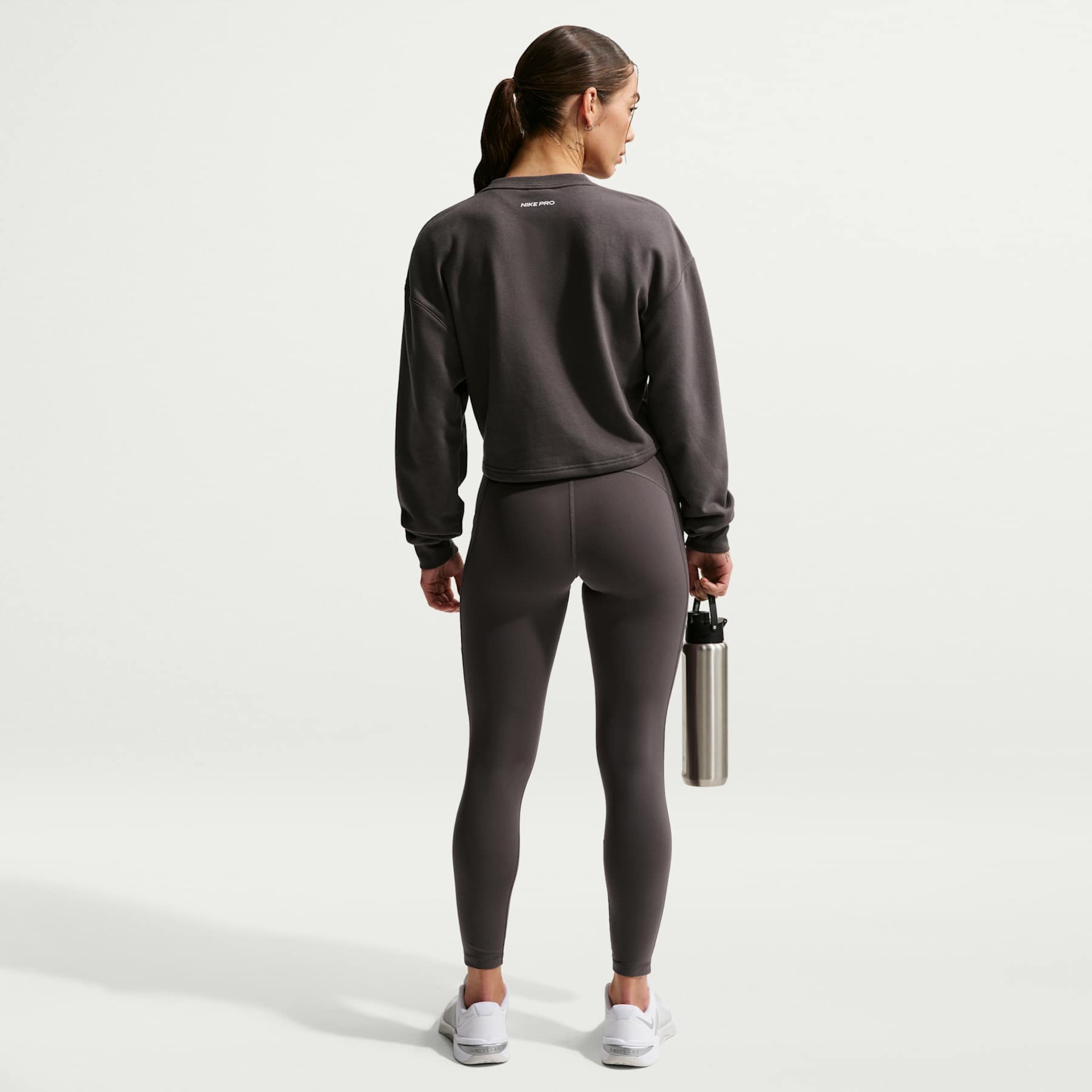 Blusão Cropped Nike Pro Fleece Feminino - Foto 5