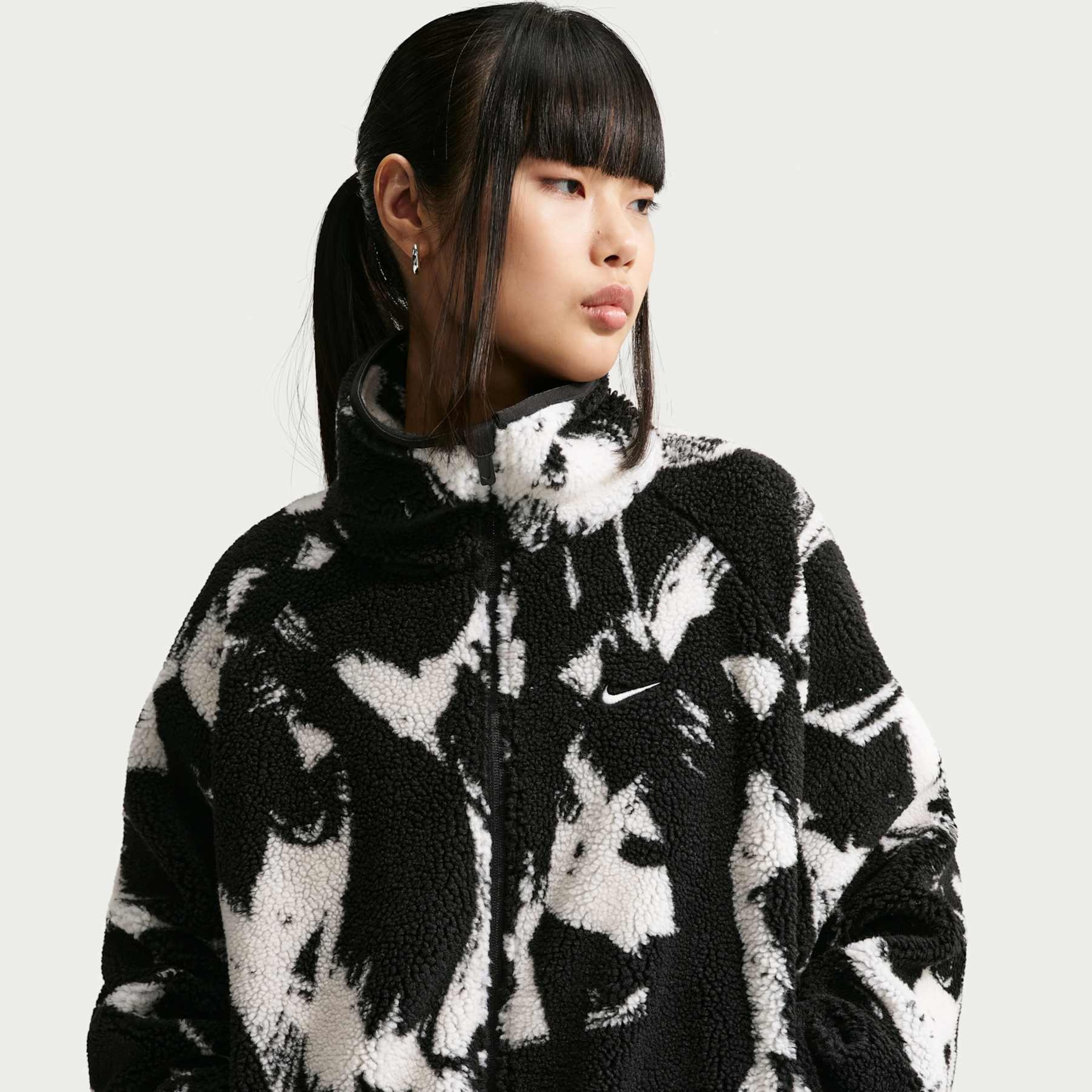 Jaqueta Nike Sportswear Street Sherpa Feminina - Foto 1