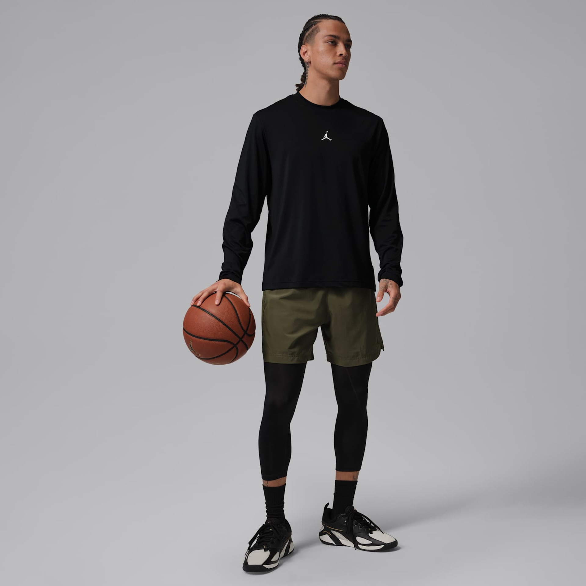 Camiseta Dri-FIT Jordan Manga Longa Sport Masculina - Foto 4