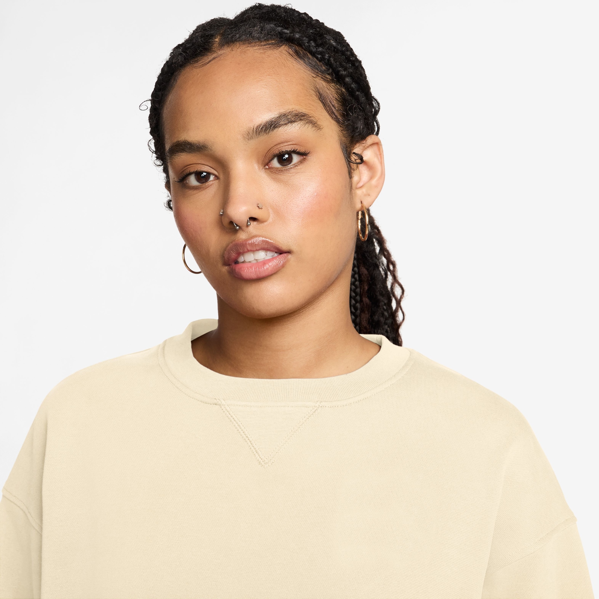 Blusão Cropped Jordan Flight Fleece Crew Feminino - Foto 2