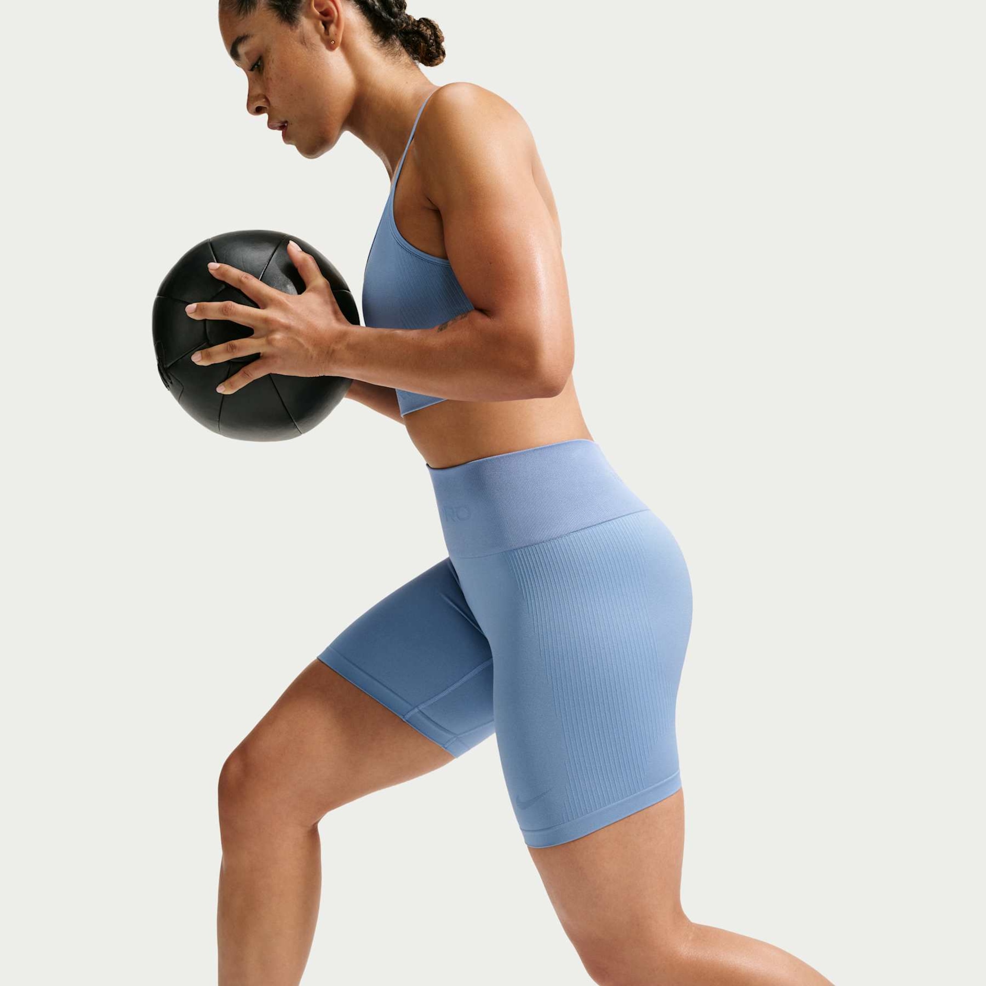 Shorts Dri-FIT Nike Pro Seamless 5" Feminino - Foto 4