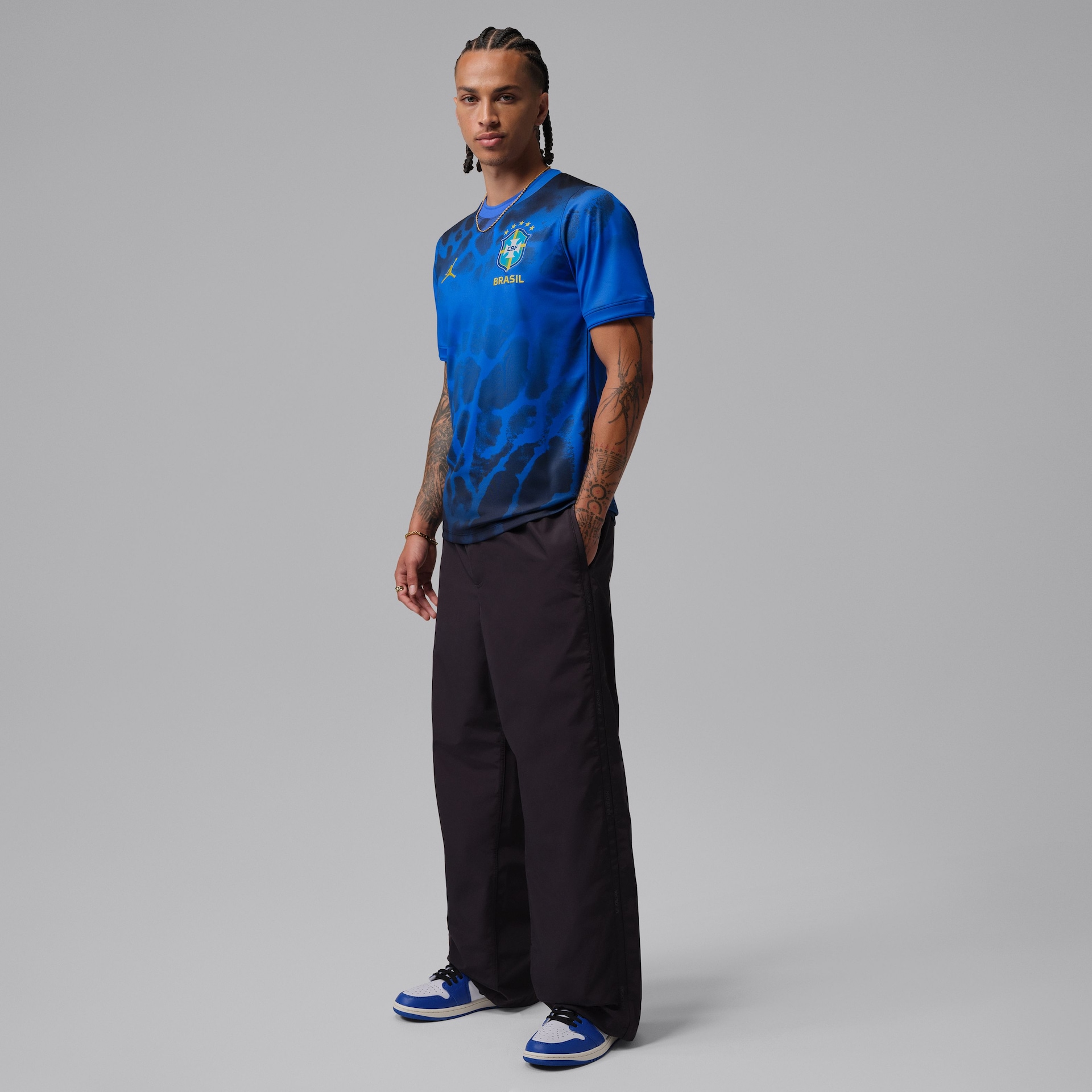 Camiseta Brasil Jordan Academy Pro Pré-Jogo Masculina - Foto 3