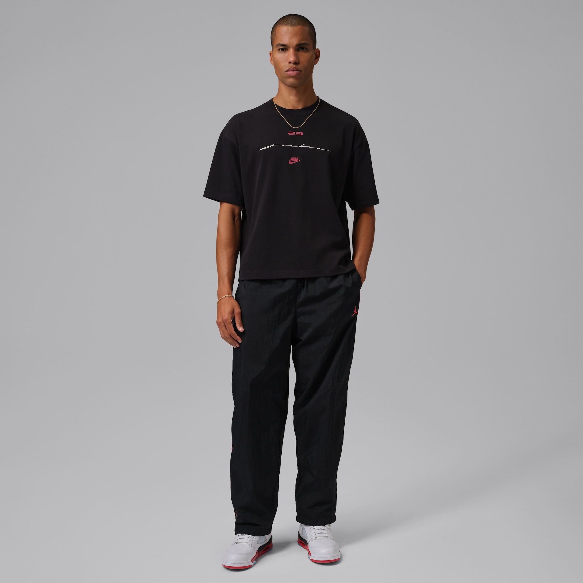 Camiseta Jordan Flight Script Boxy Masculina - Foto 5