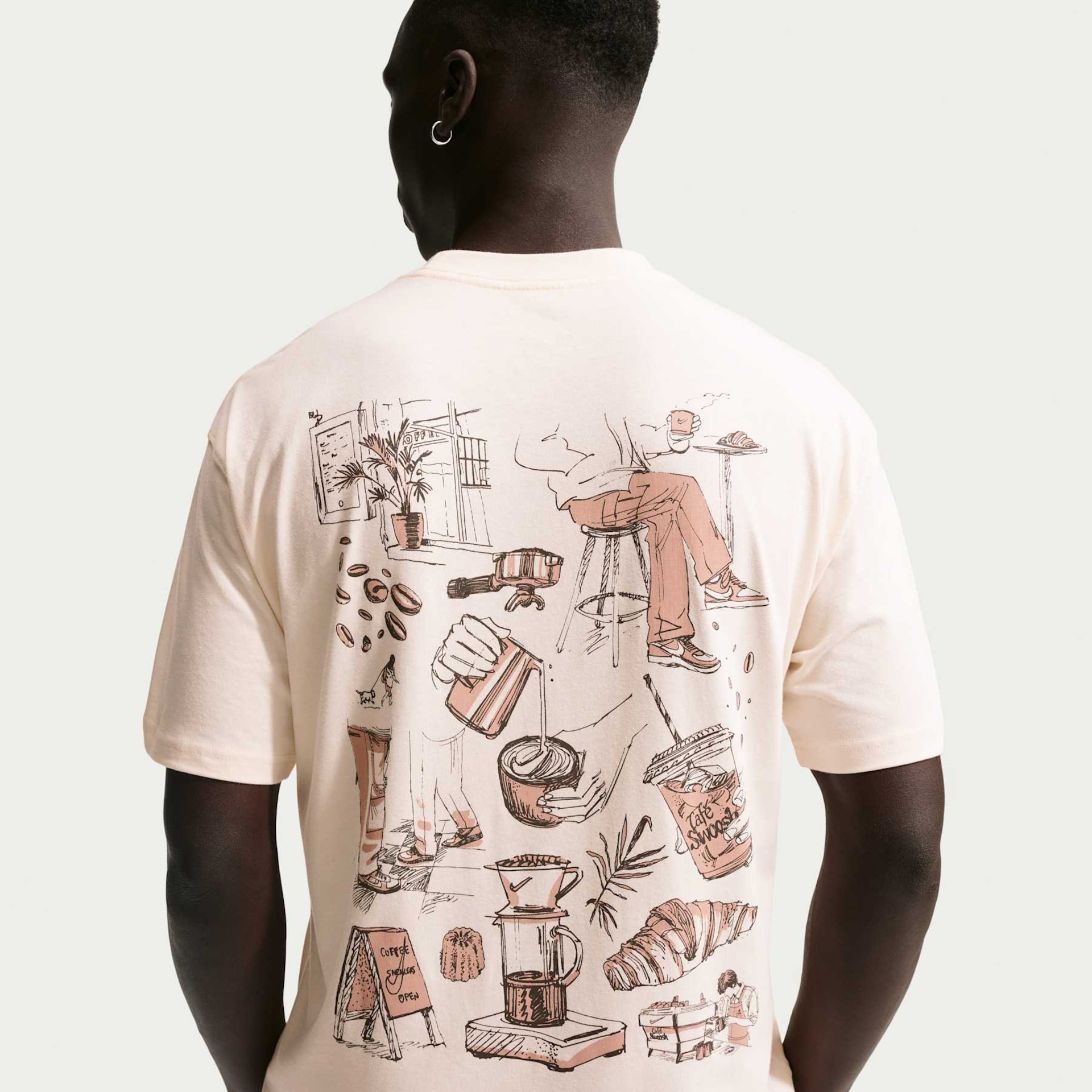 Imagem principal de Camiseta Nike Sportswear Café Swoosh Unissex