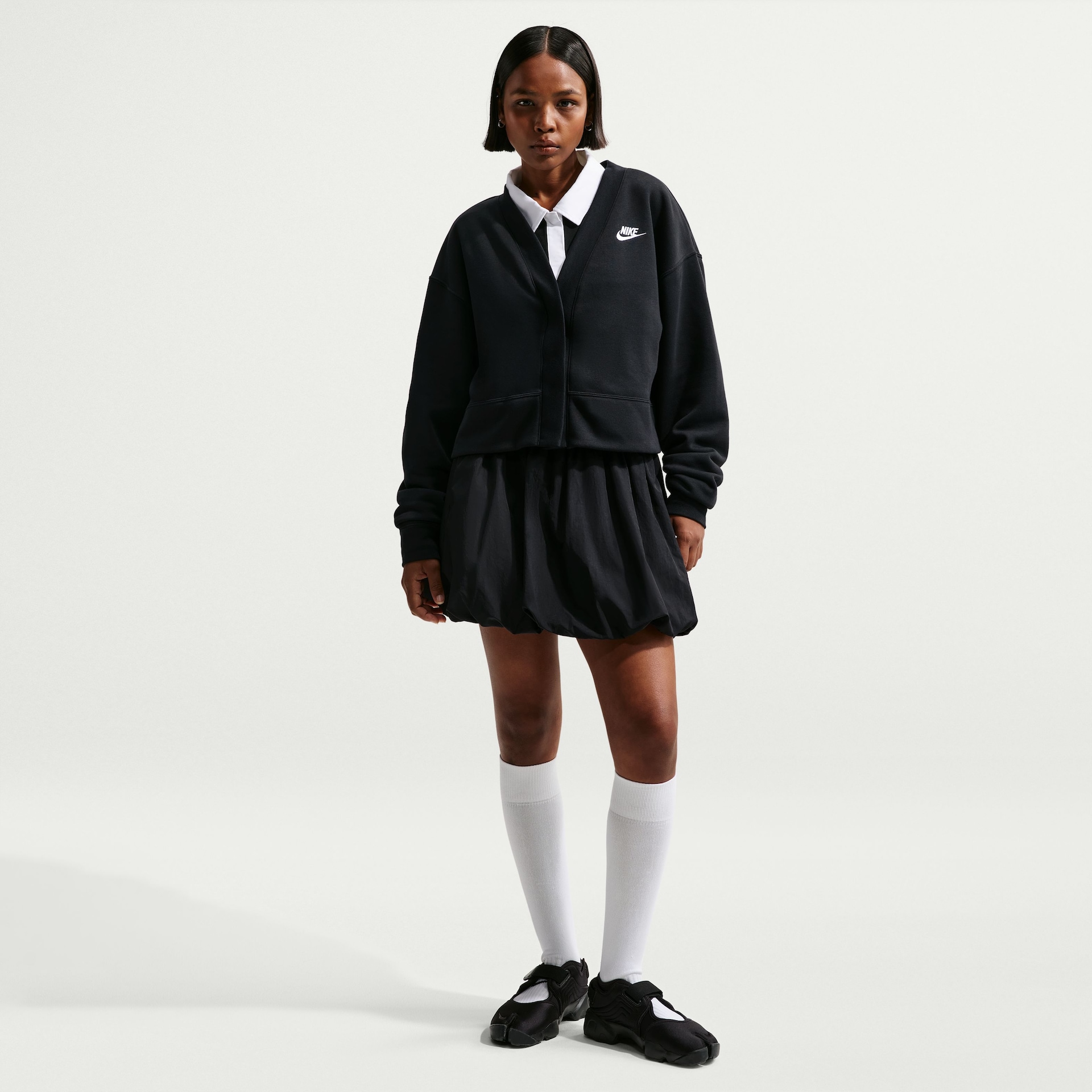 Cardigan Nike Sportswear Club Fleece Feminino - Foto 3