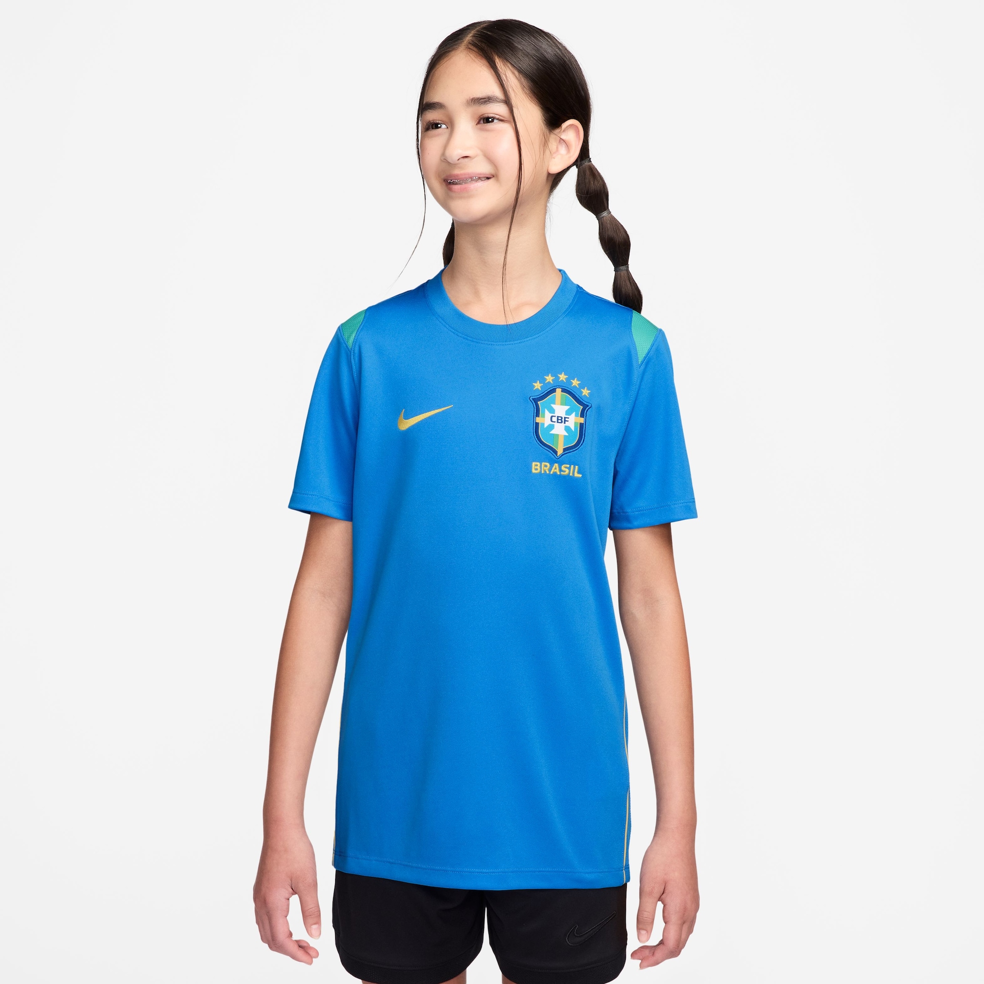 Imagem principal de Camiseta Brasil Dri-FIT Nike Academy Pro Infantil