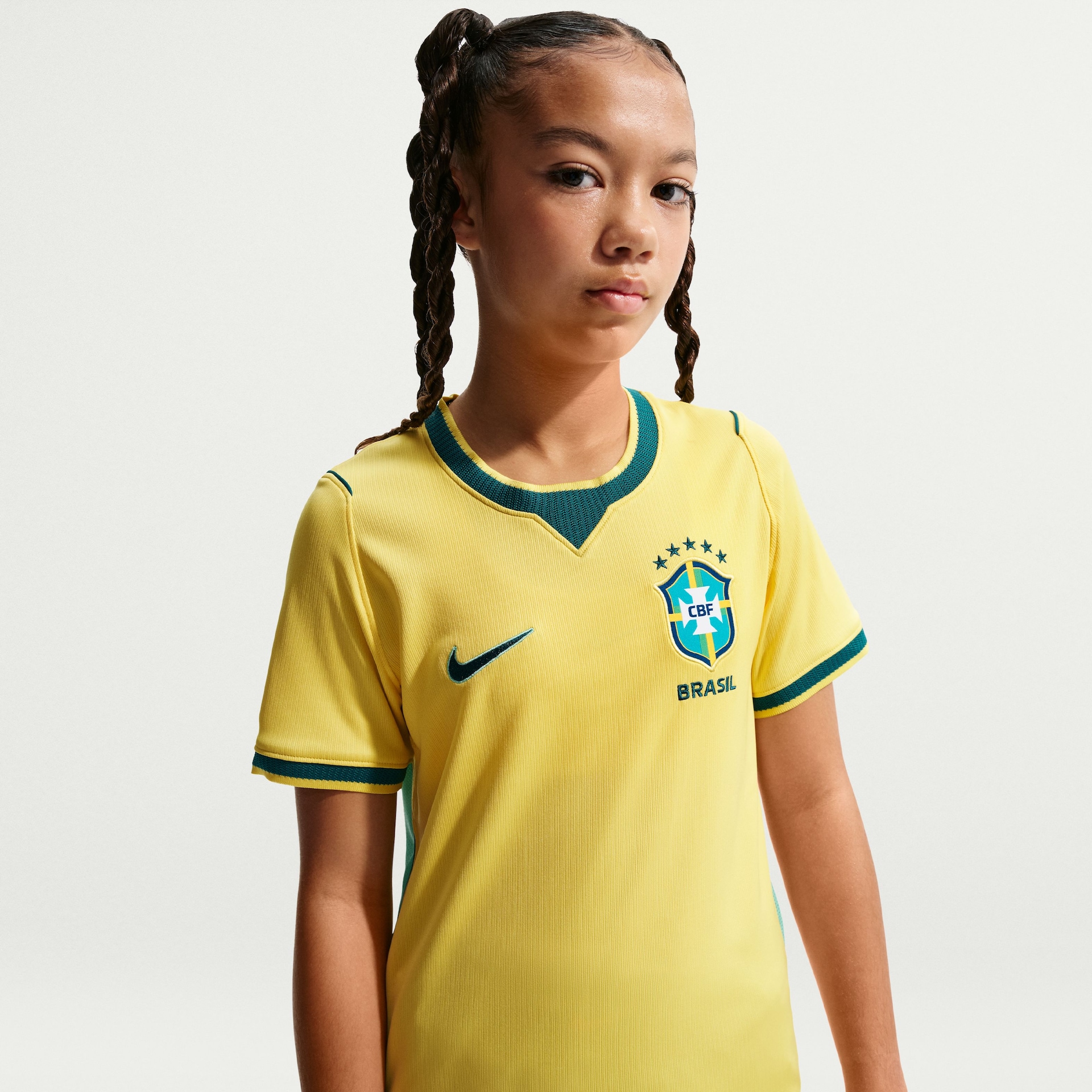 Camisa Brasil Nike I 2026/27 Torcedor Pro Infantil - Foto 4