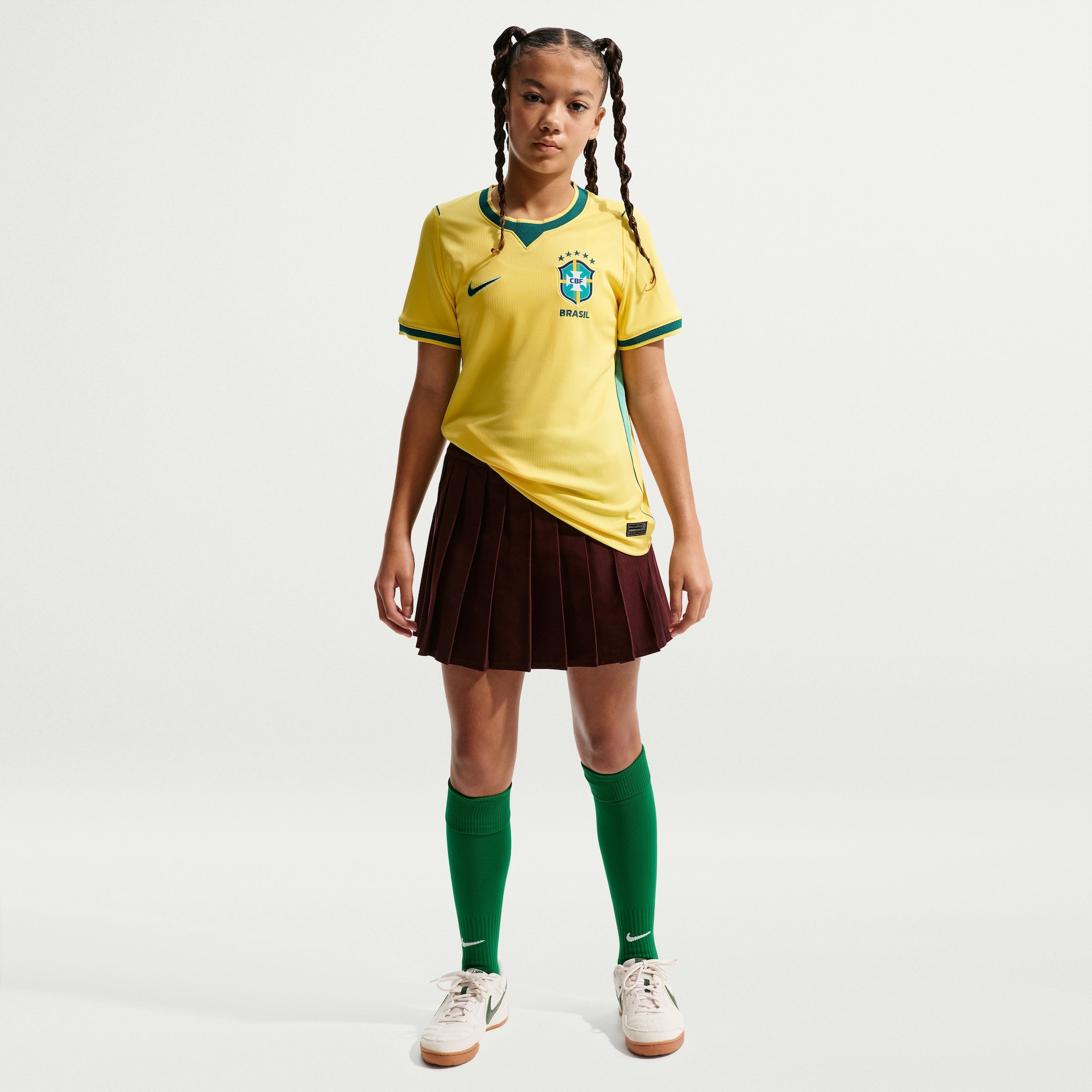 Camisa Brasil Nike I 2026/27 Torcedor Pro Infantil - Foto 6