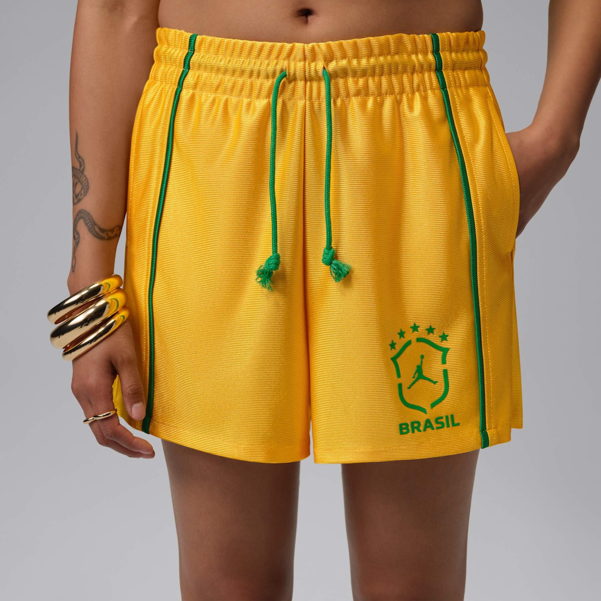 Shorts Brasil Jordan Brooklyn Knit Feminino - Foto 2