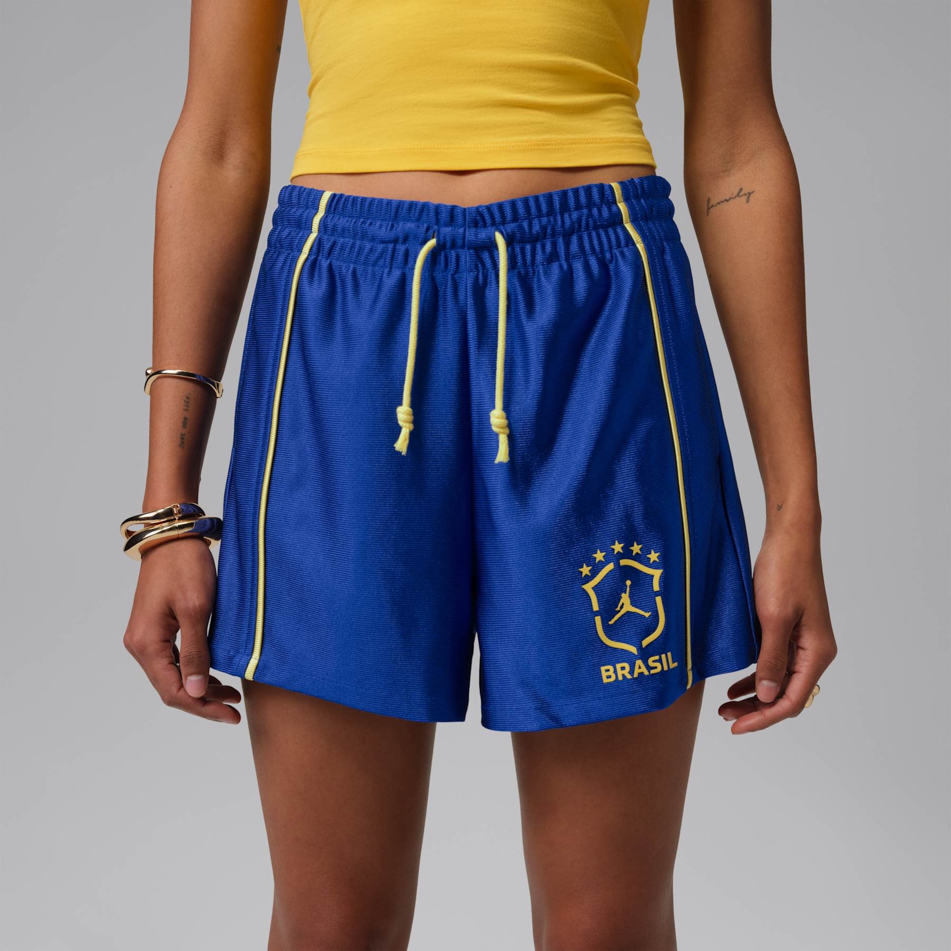 Shorts Brasil Jordan Brooklyn Knit Feminino - Foto 2