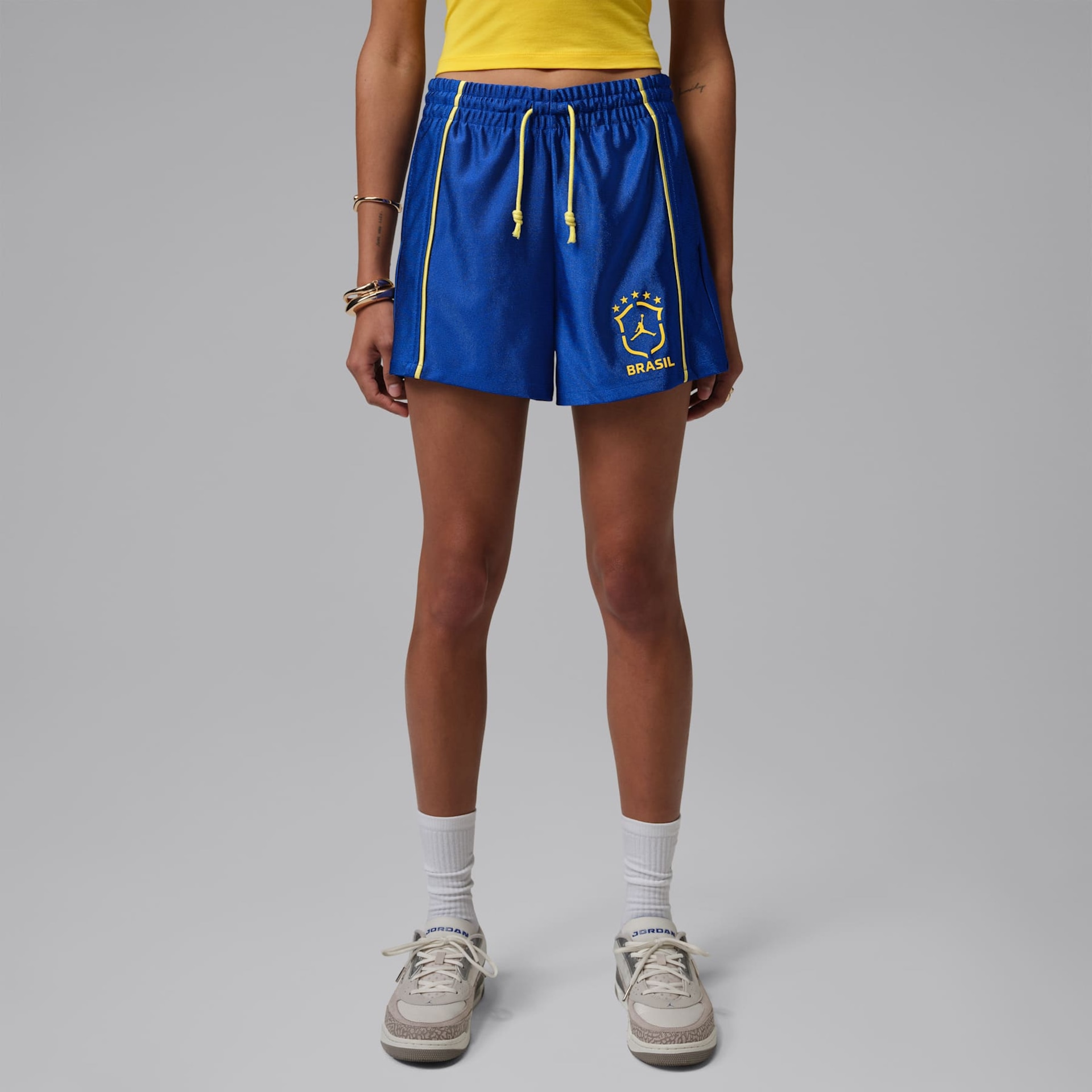 Shorts Brasil Jordan Brooklyn Knit Feminino - Foto 1