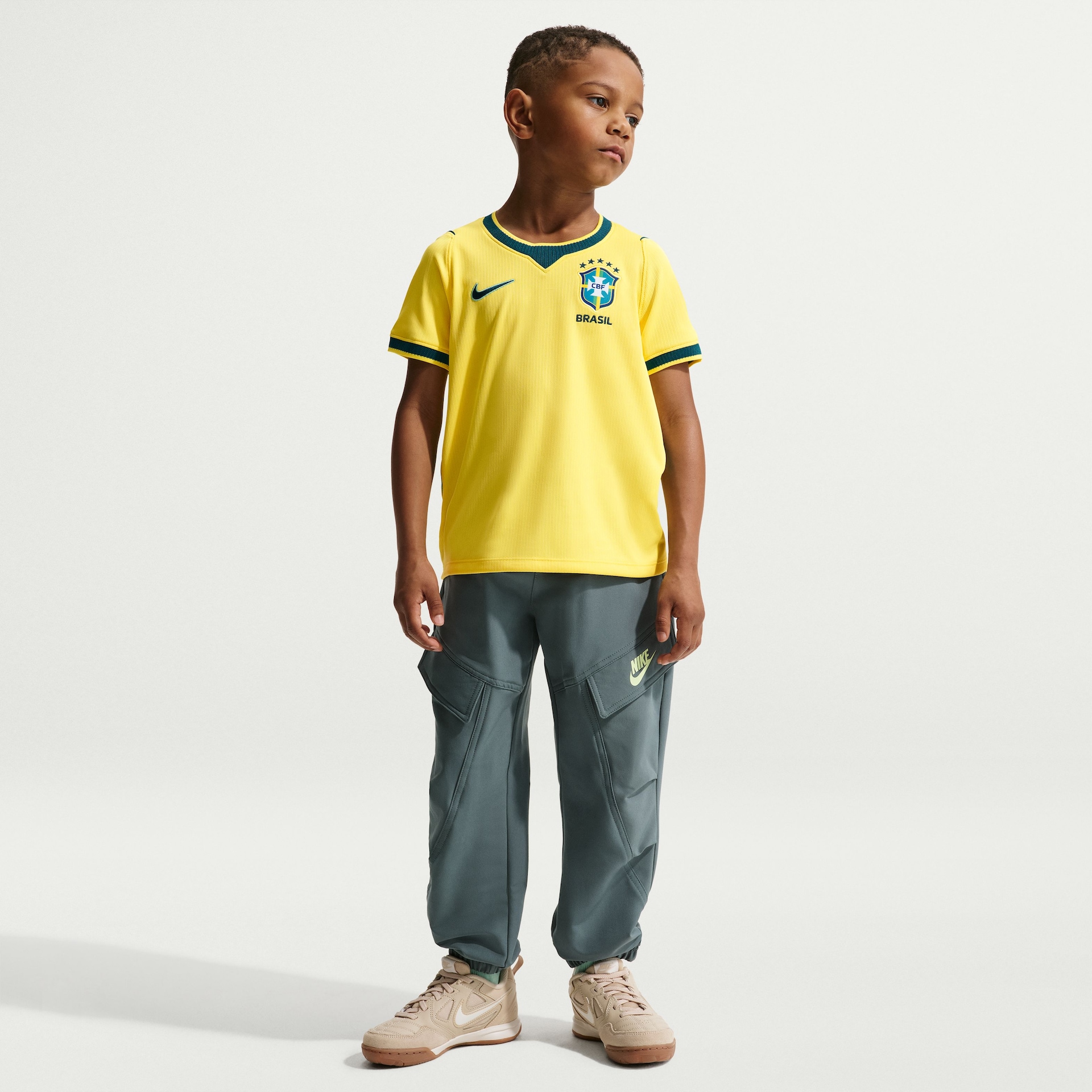 Camisa Brasil Nike I 2026/27 Torcedor Pro Criança - Foto 7
