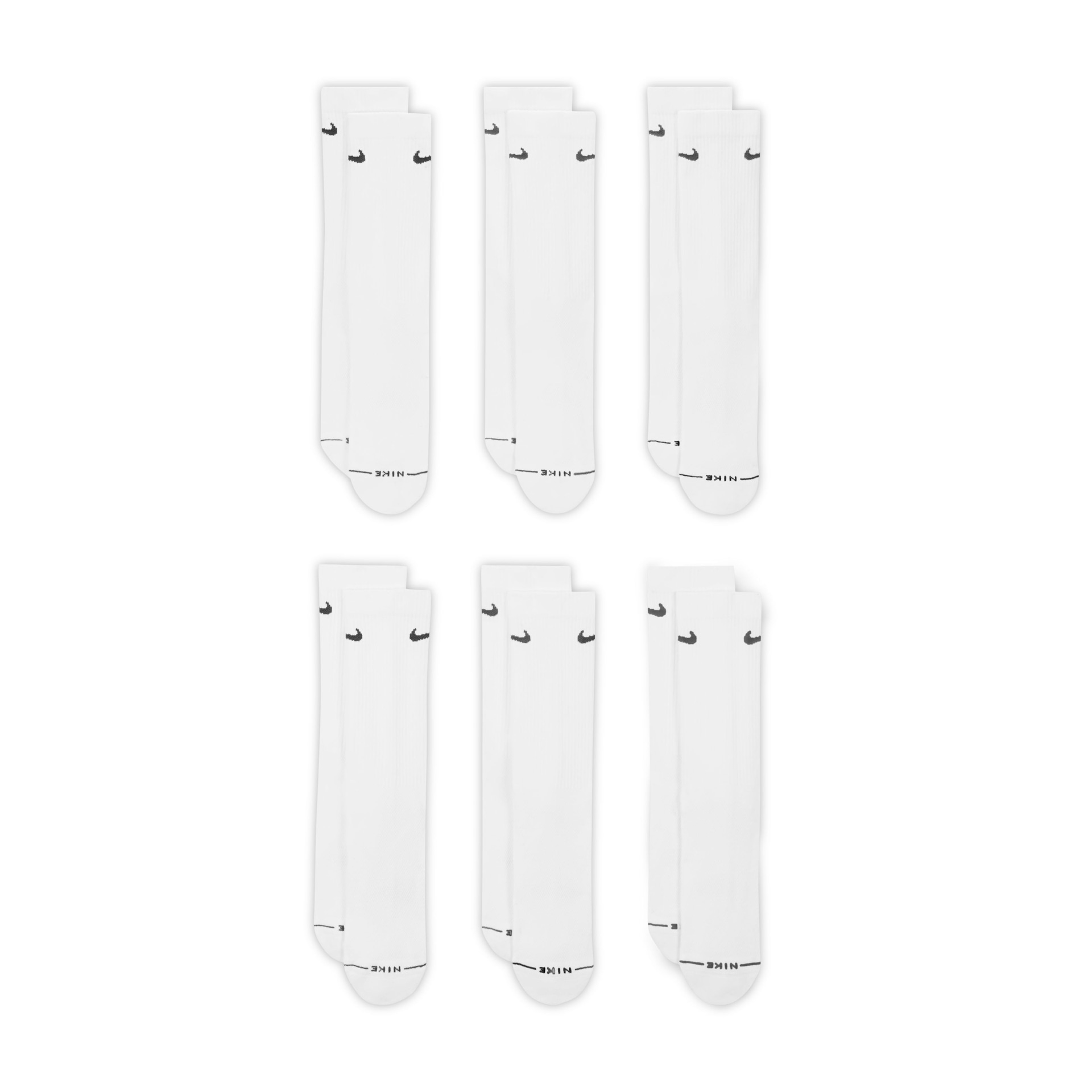 Meia Nike Everyday Elevate Crew (6 Pares) Unissex - Foto 2