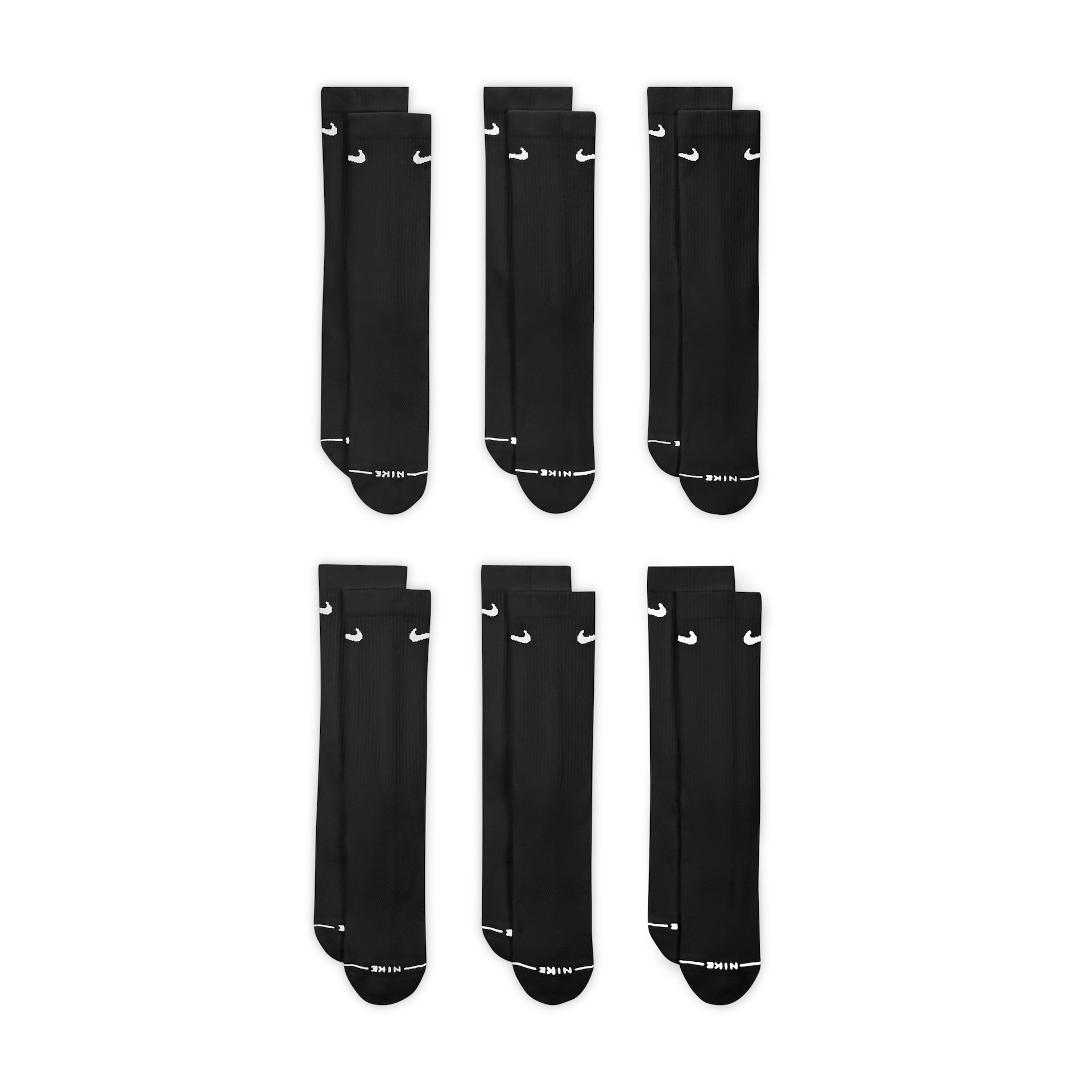 Meia Nike Everyday Elevate Crew (6 Pares) Unissex - Foto 2