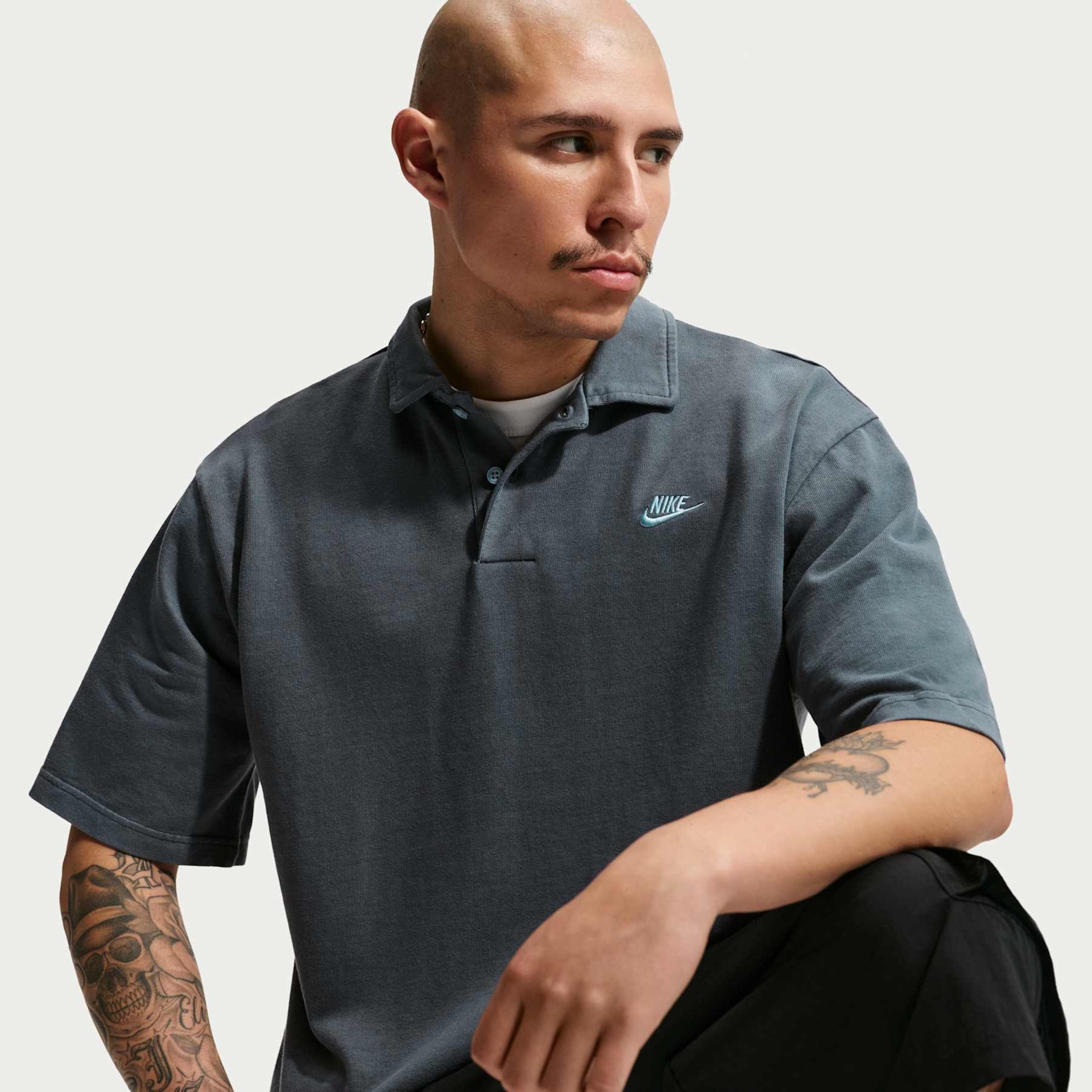 Camisa Polo Nike Club Washed Masculina - Foto 3