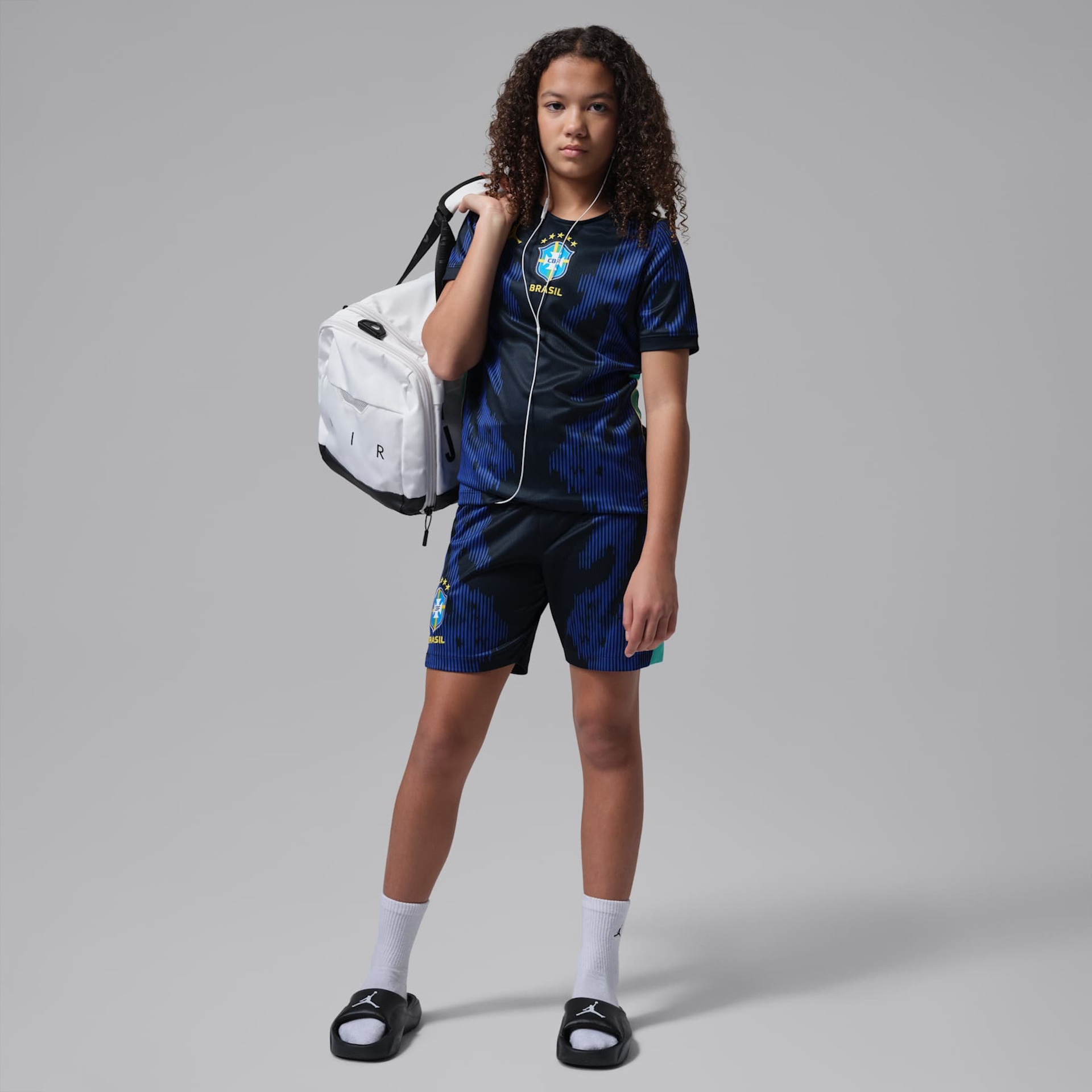 Shorts Brasil Jordan II 2026/27 Torcedor Pro Infantil - Foto 7