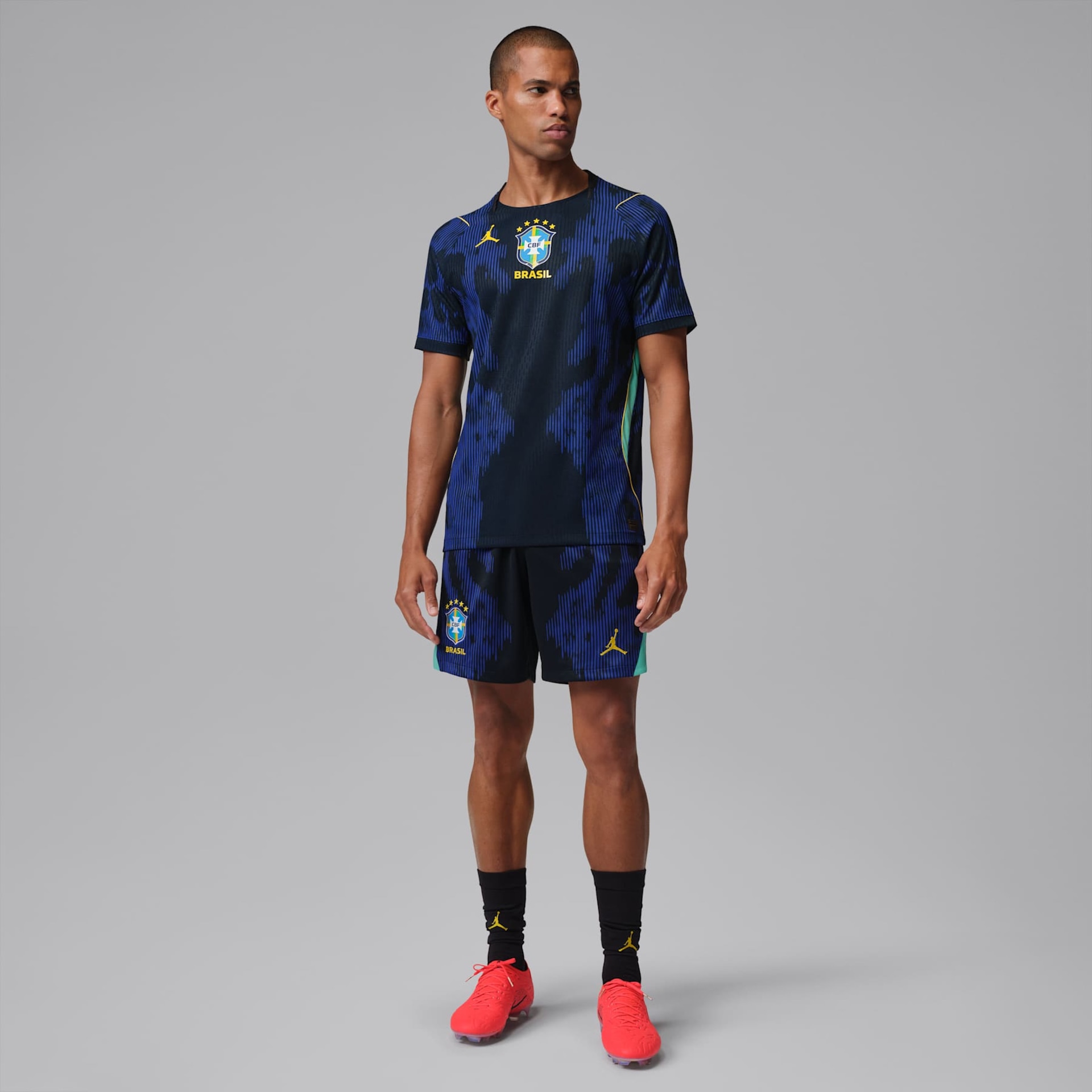 Shorts Brasil Jordan II 2026/27 Torcedor Pro Masculino - Foto 7
