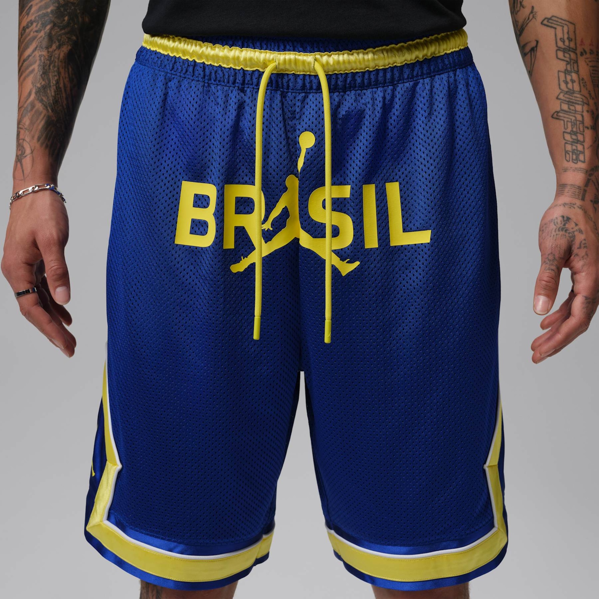 Shorts Brasil Jordan Mesh Diamond Masculino - Foto 2
