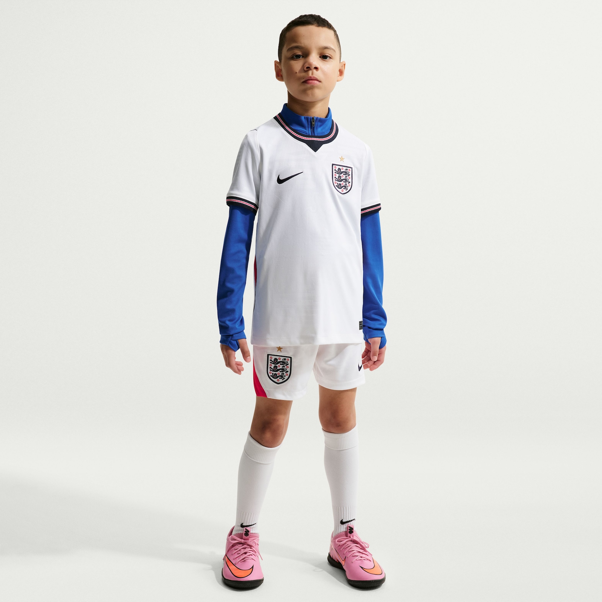 Camisa Inglaterra Nike I 2026/27 Torcedor Pro Infantil - Foto 8