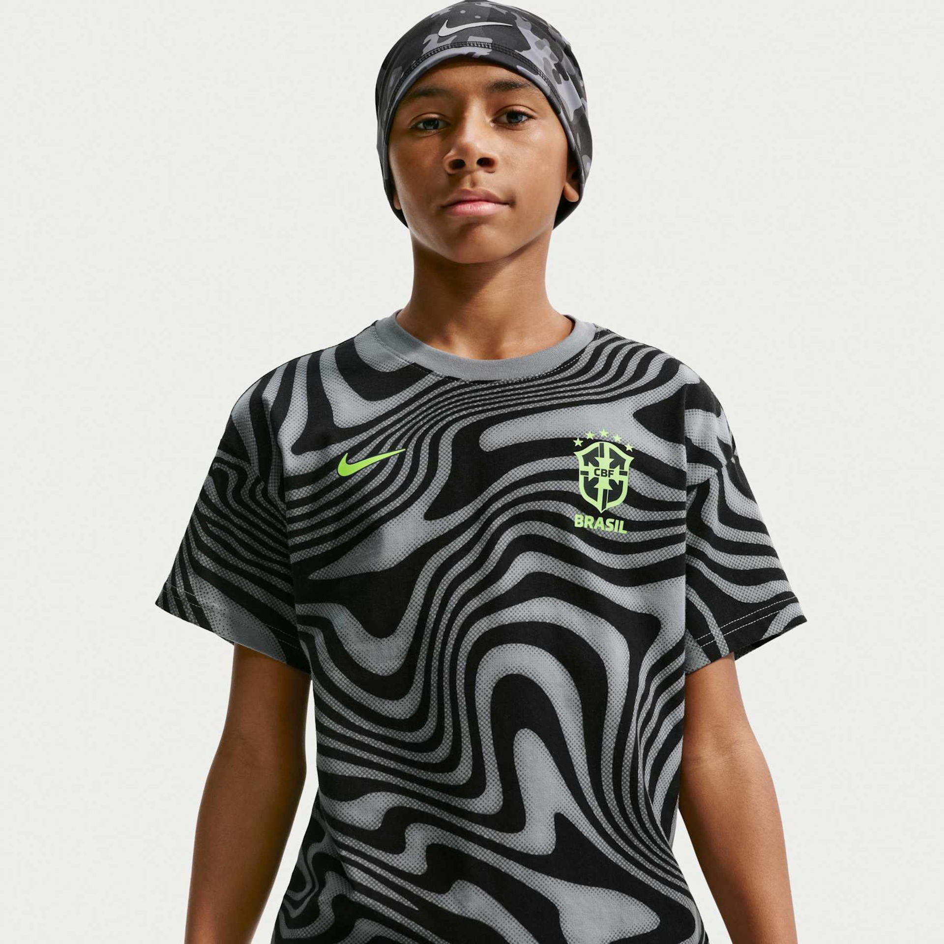 Imagem principal de Camiseta Brasil Nike AOP Infantil