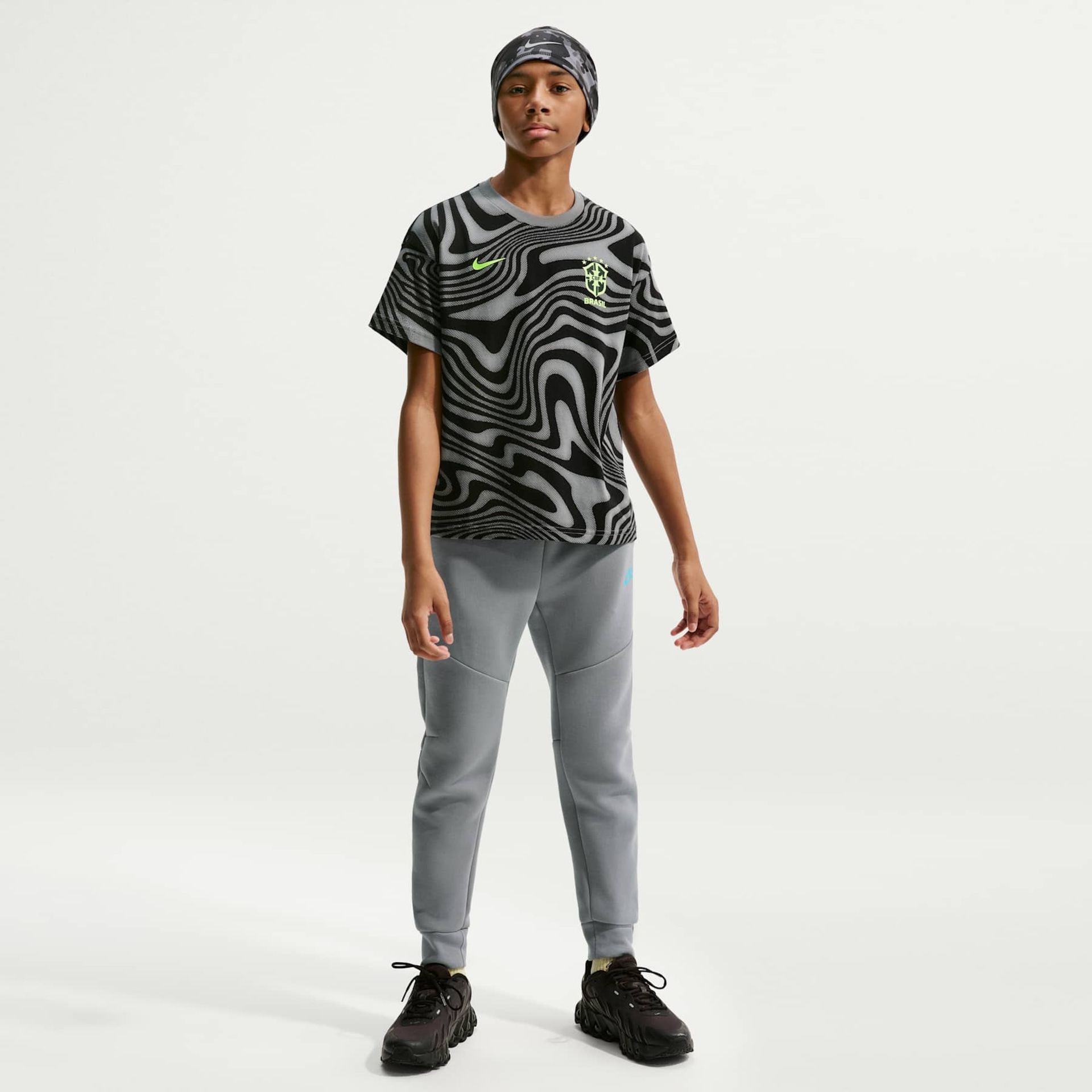 Camiseta Brasil Nike AOP Infantil - Foto 3