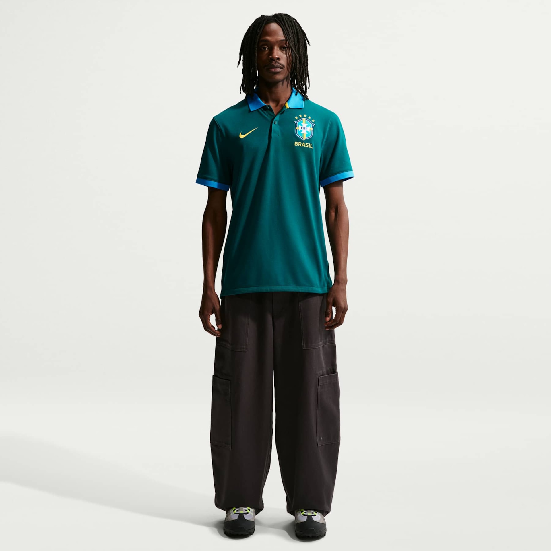 Camisa Polo Brasil Dri-FIT Nike Masculina - Foto 3