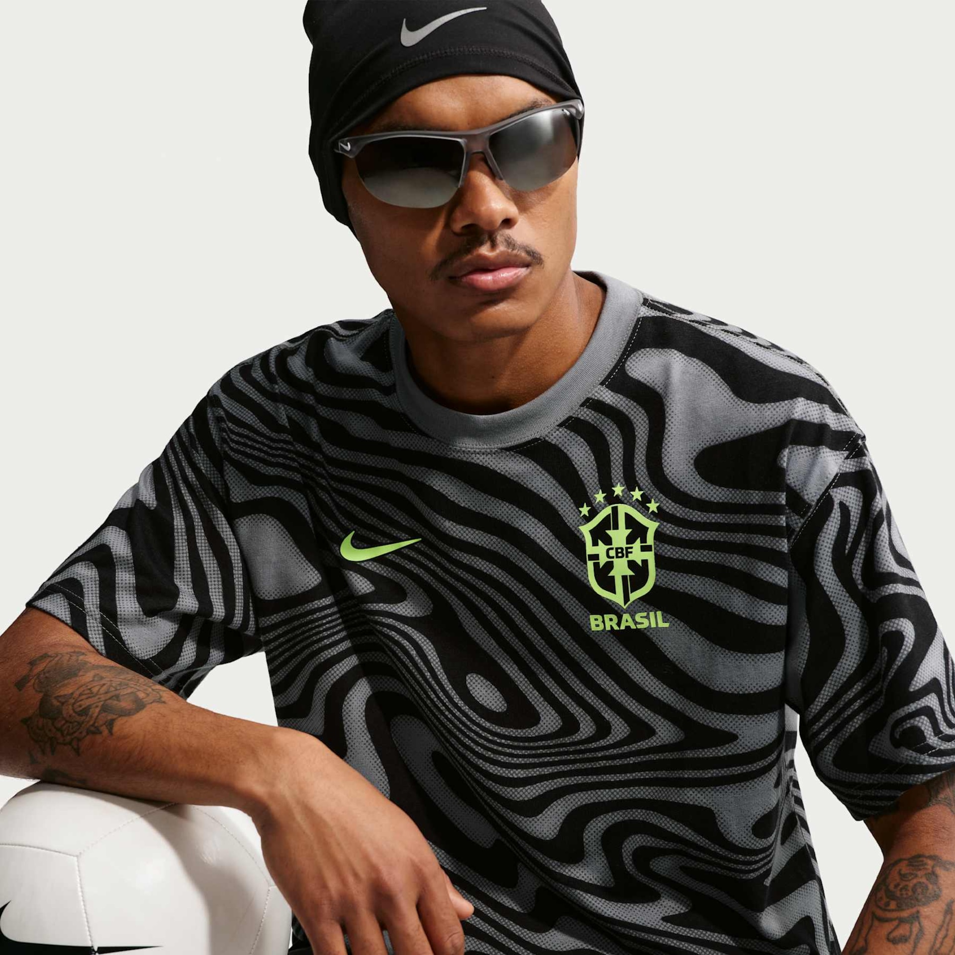 Camiseta Brasil Nike AOP Masculina - Foto 2