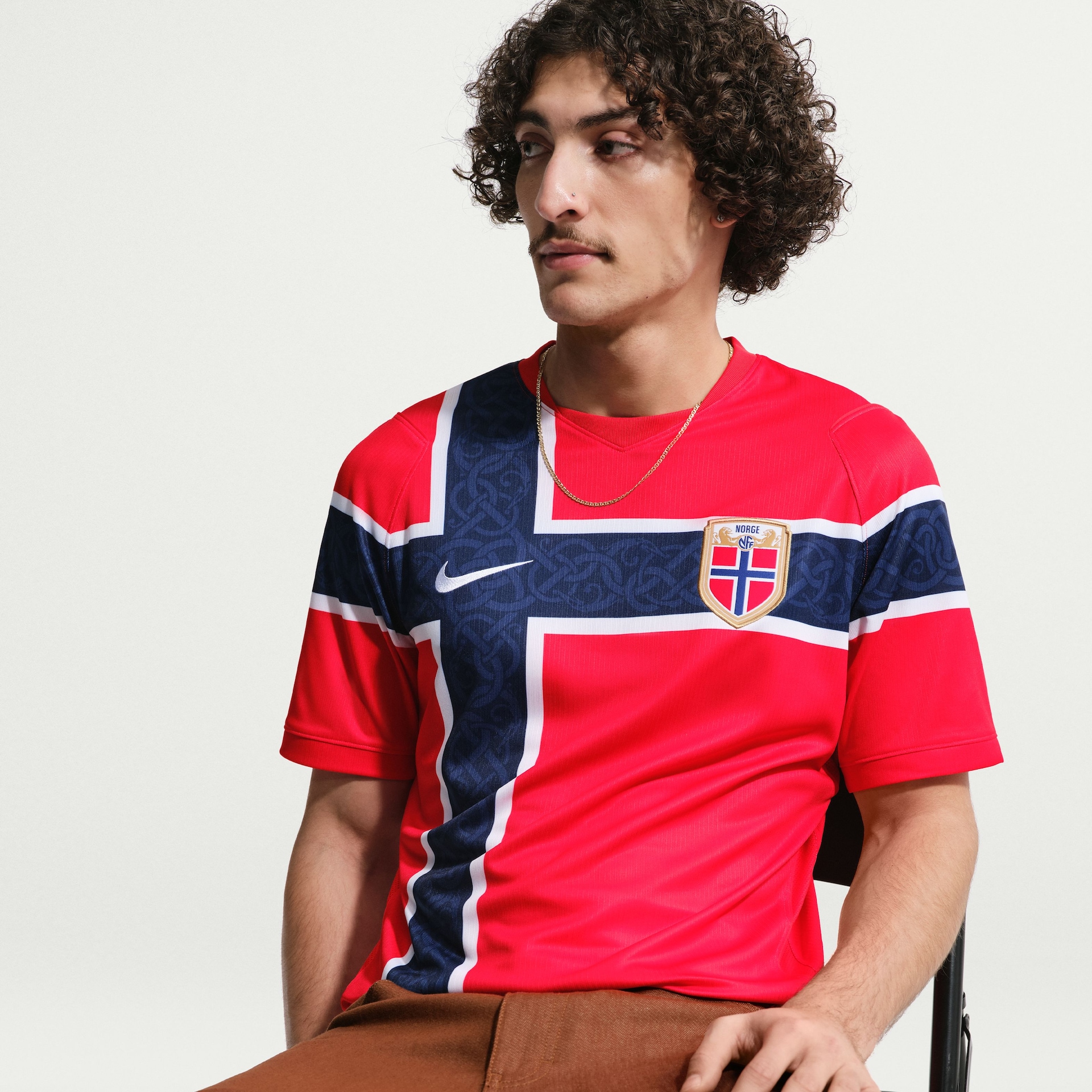 Camisa Noruega Nike I 2026/27 Torcedor Pro Masculina - Foto 1