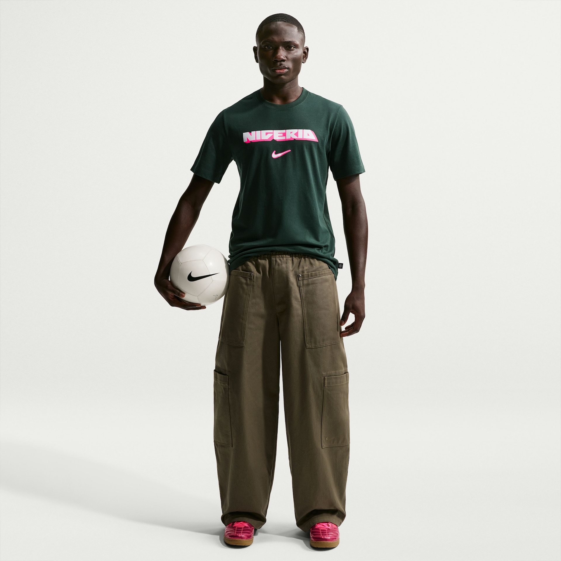 Camiseta Nigéria Nike Wordmark Masculina - Foto 3