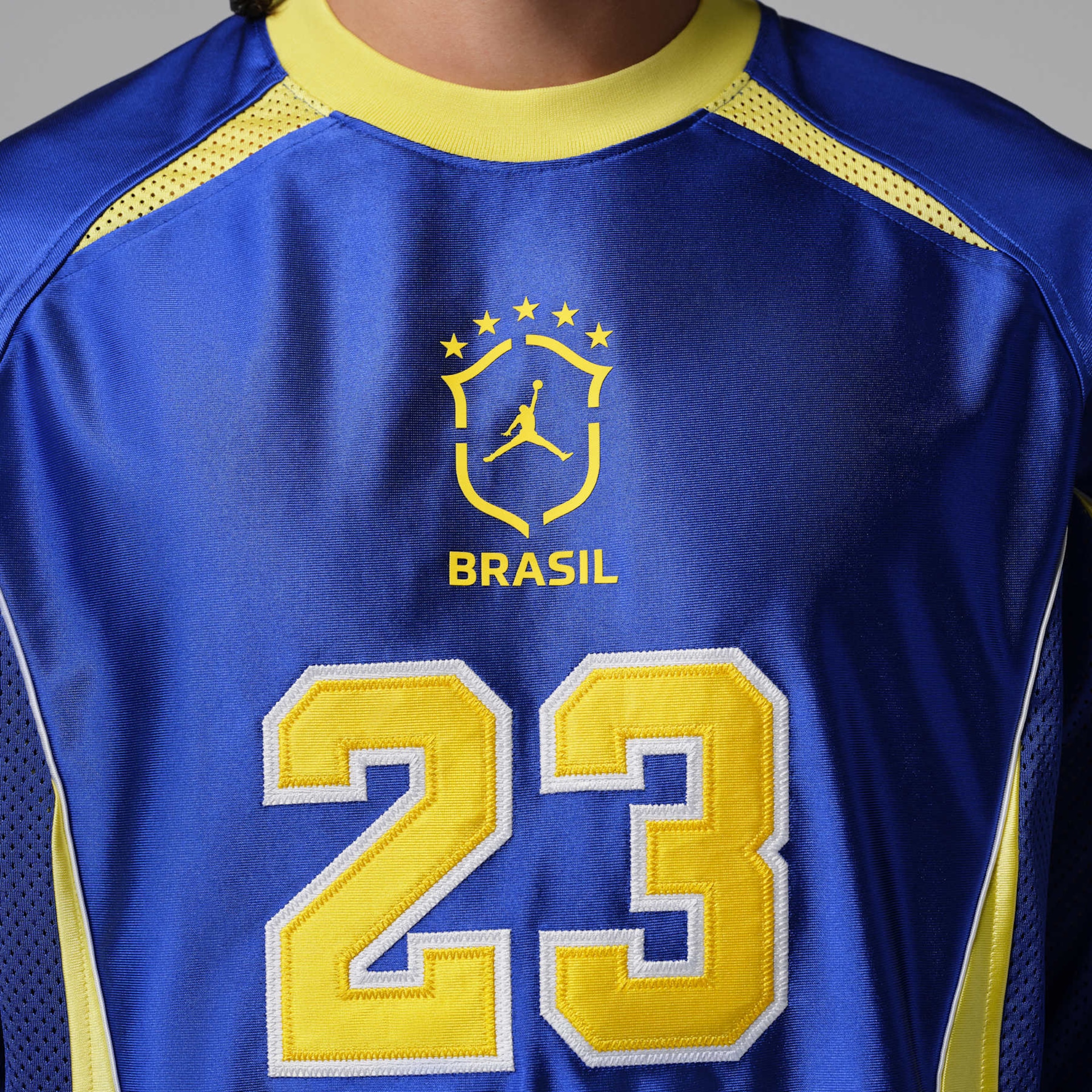 Camiseta Brasil Jordan Manga Longa Goalie Masculina - Foto 4