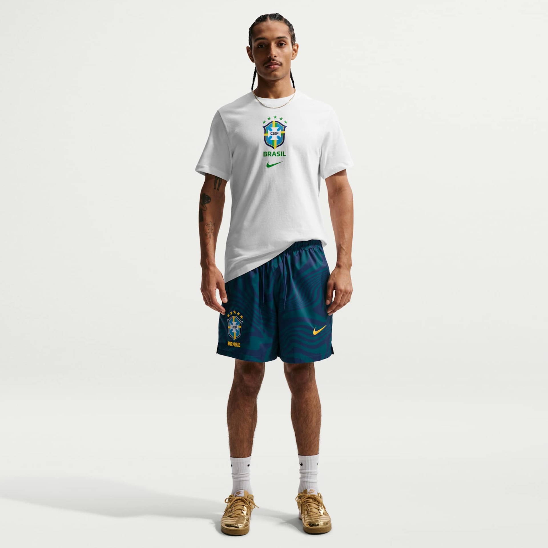 Camiseta Brasil Nike Crest Masculina - Foto 3