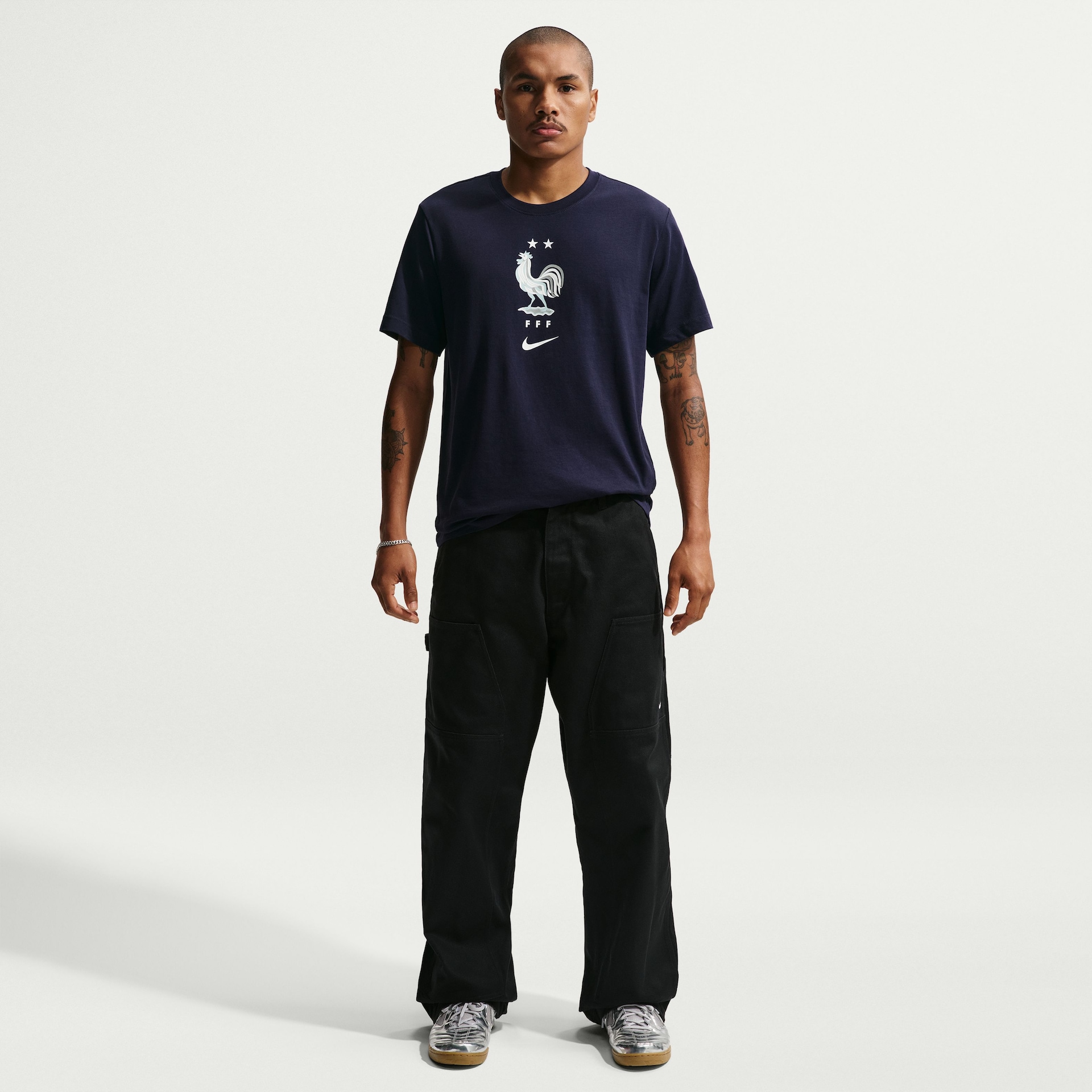 Camiseta França Nike Crest Masculina - Foto 5