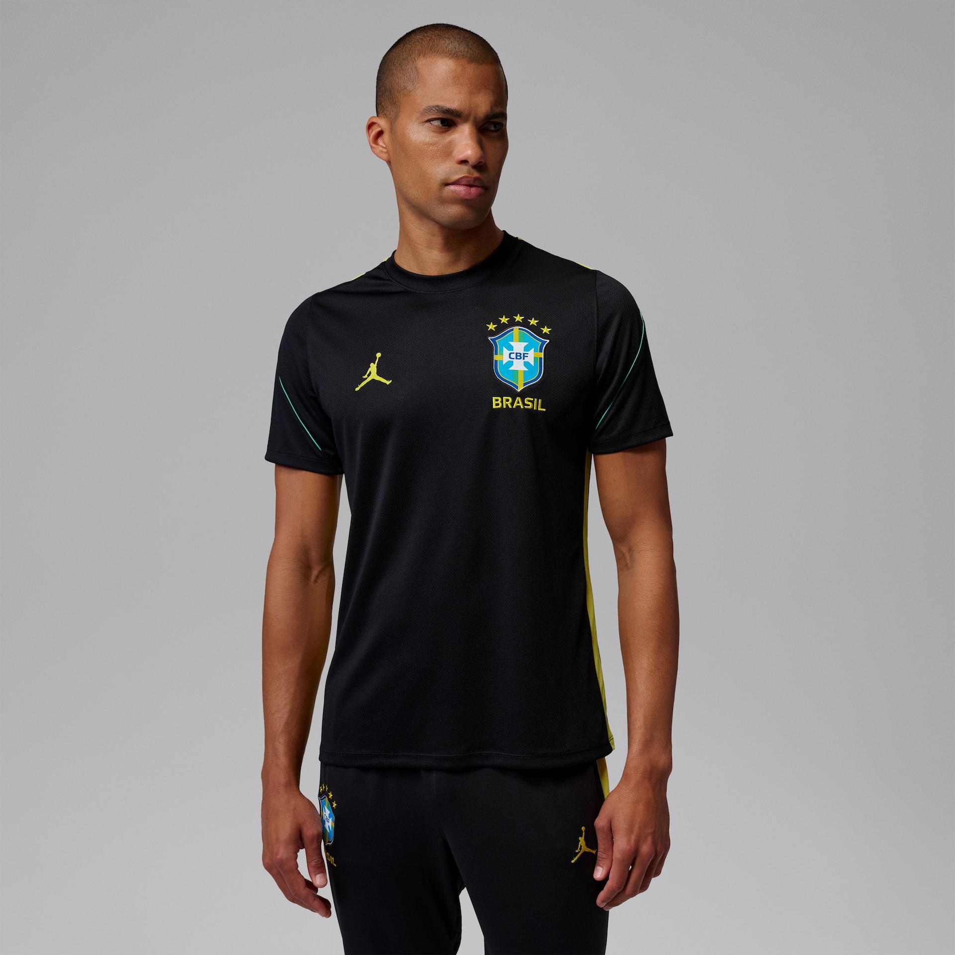 Camiseta Brasil Dri-FIT Jordan Strike 2026 Treino Masculina - Foto 7
