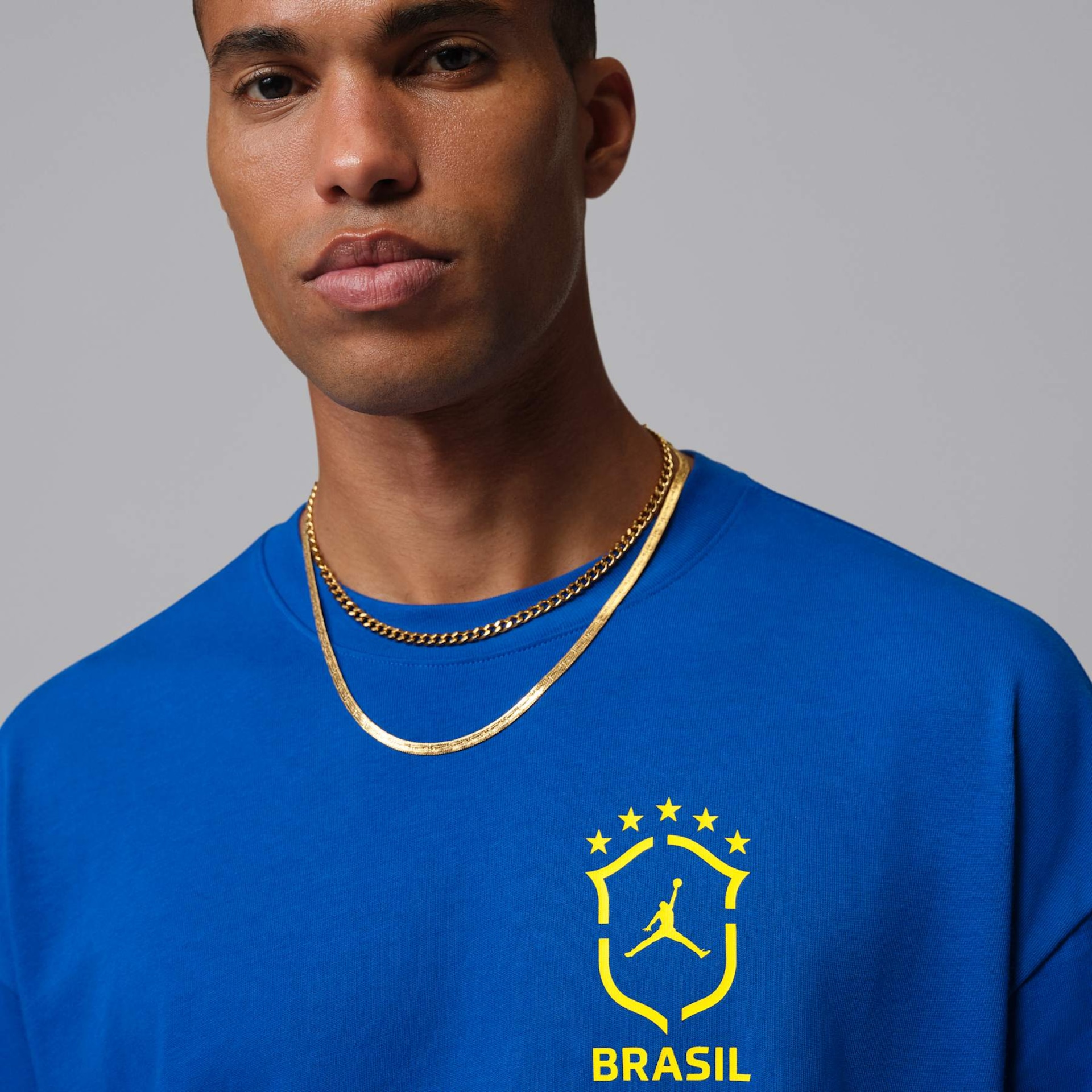 Camiseta Brasil Air Jordan 85 Oversized Masculina - Foto 3