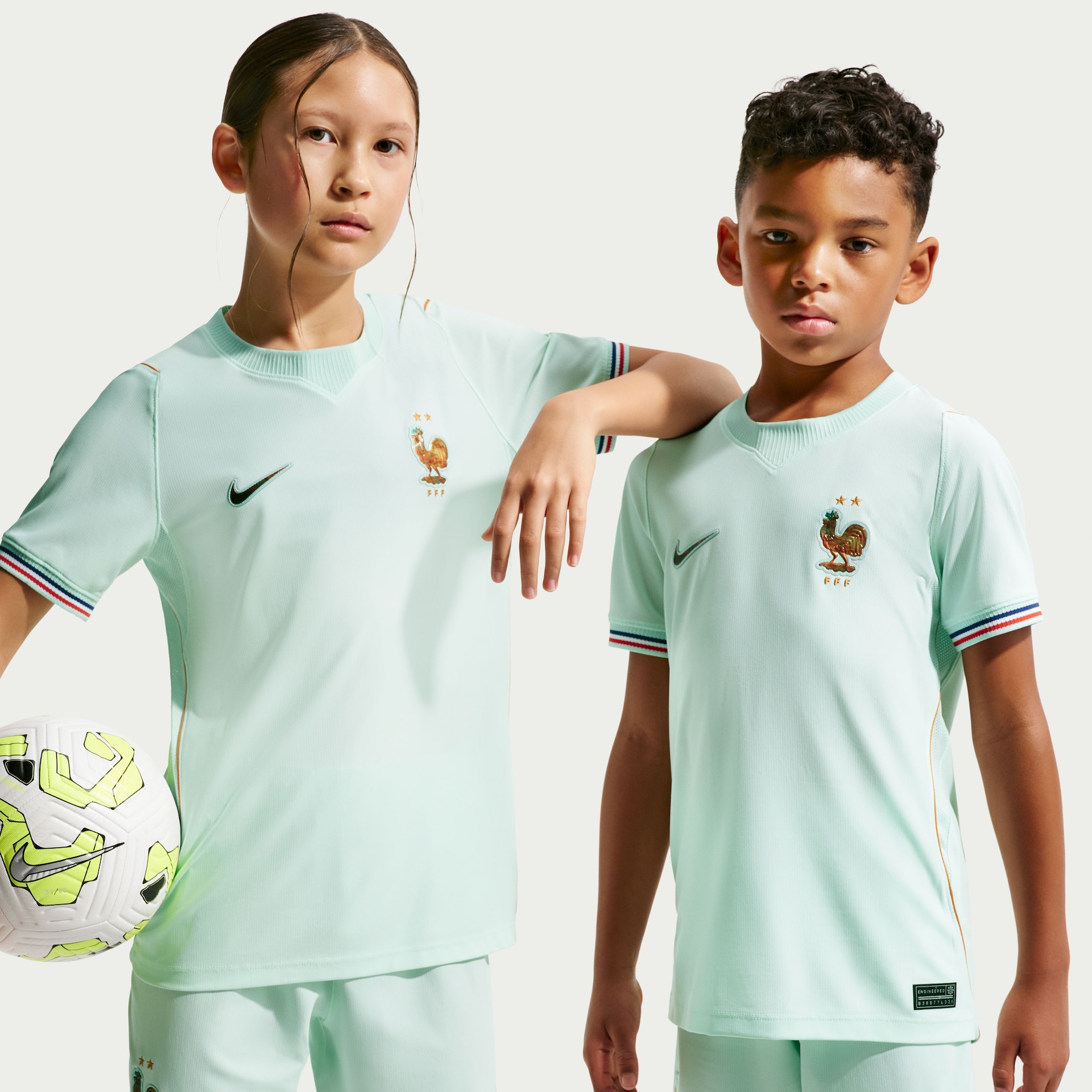Camisa França Nike II 2026/27 Torcedor Pro Infantil - Foto 1