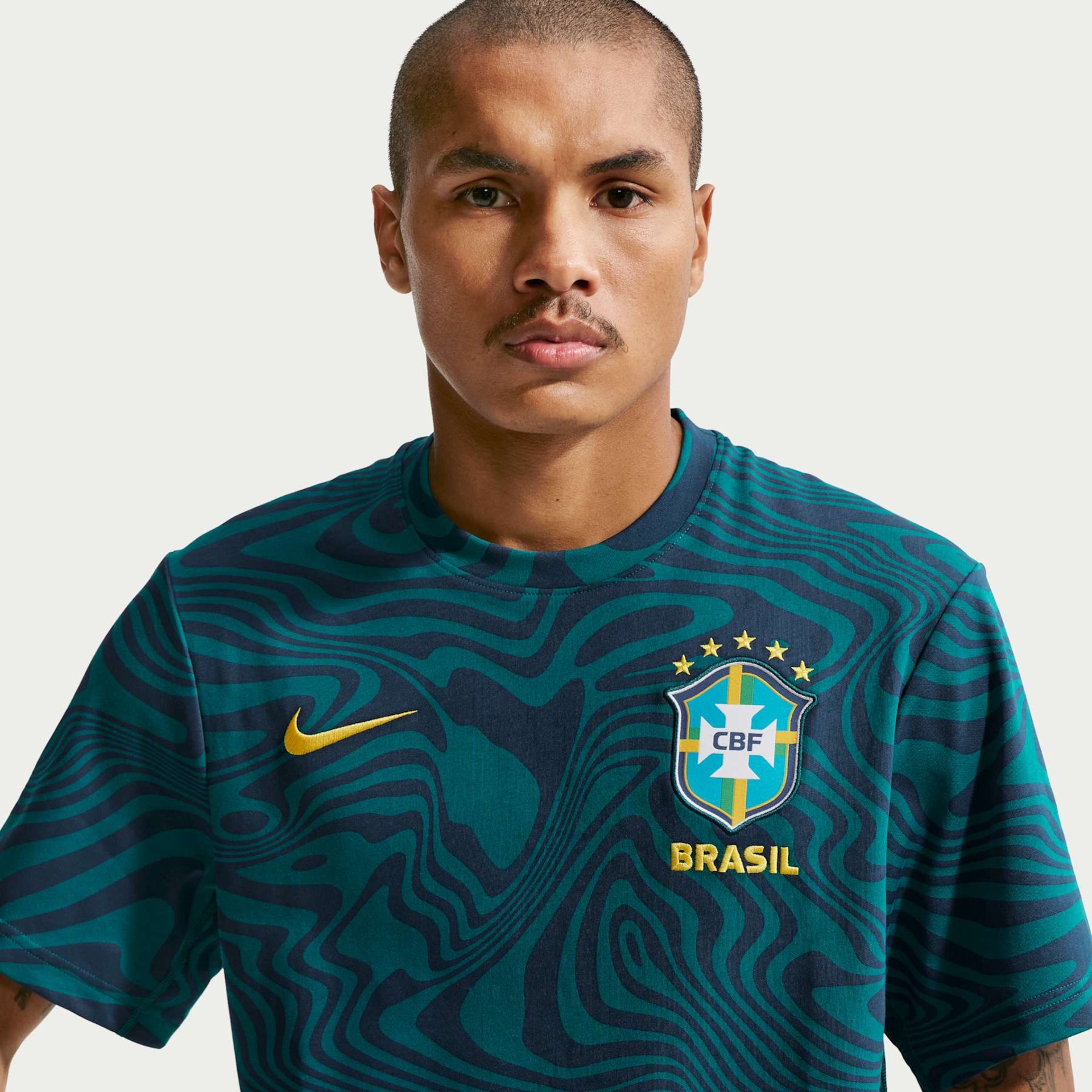 Camiseta Brasil Dri-FIT Nike Primary Masculina - Foto 1