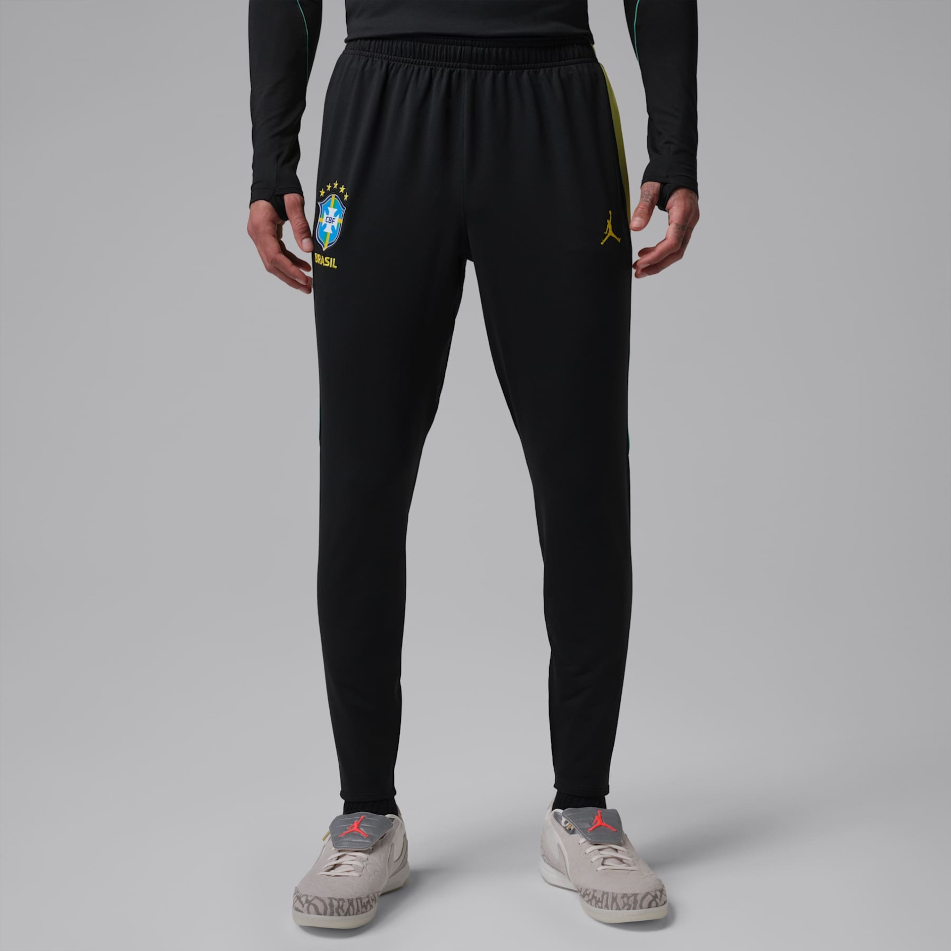 Calça Brasil Jordan Strike 2026 Treino Masculina - Foto 1